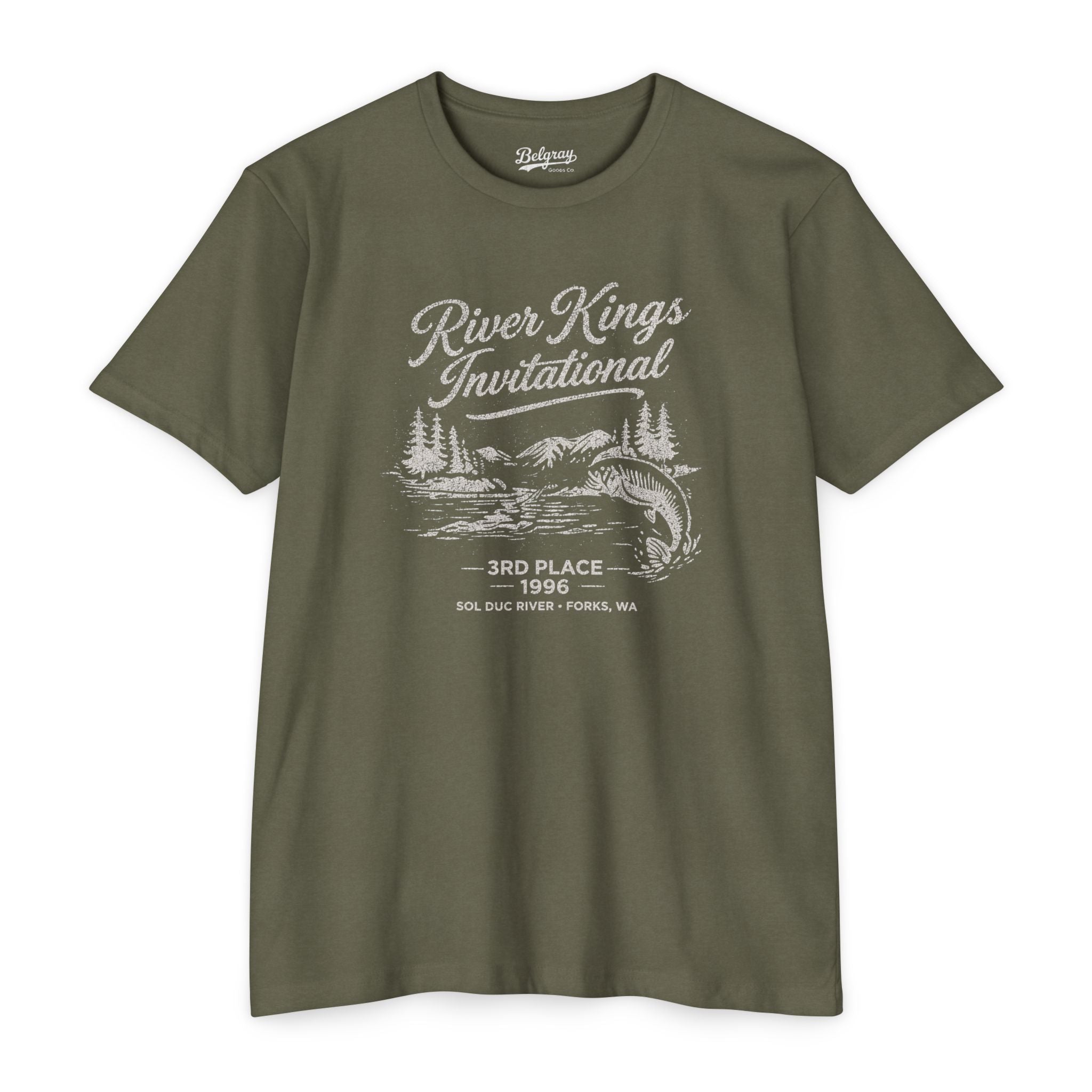 River Kings Invitational Sol Duc River Washington T-Shirt – Vintage Fishing Retro Tee