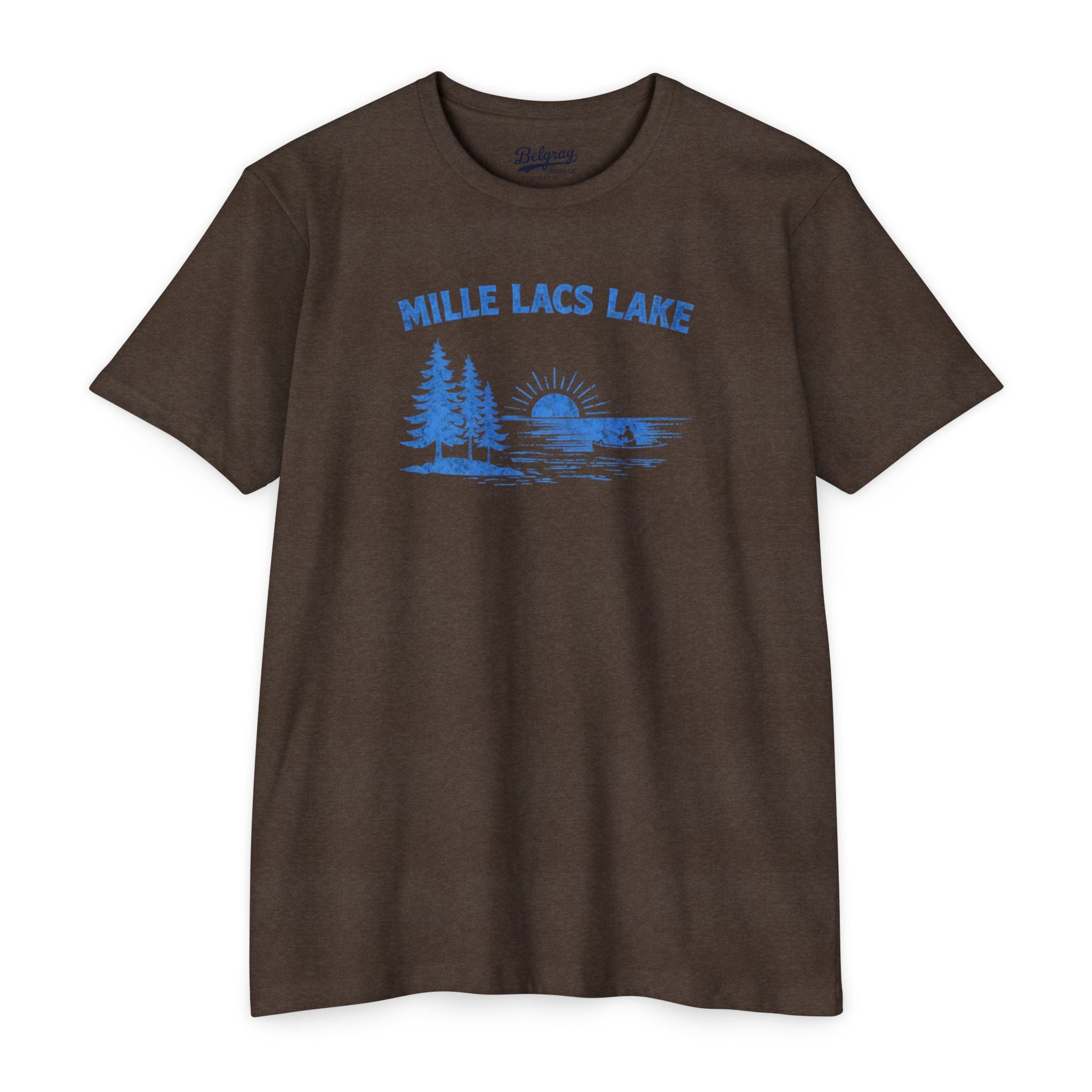 Mille Lacs Lake Minnesota T-Shirt – Vintage Canoe Sunset Retro Tee