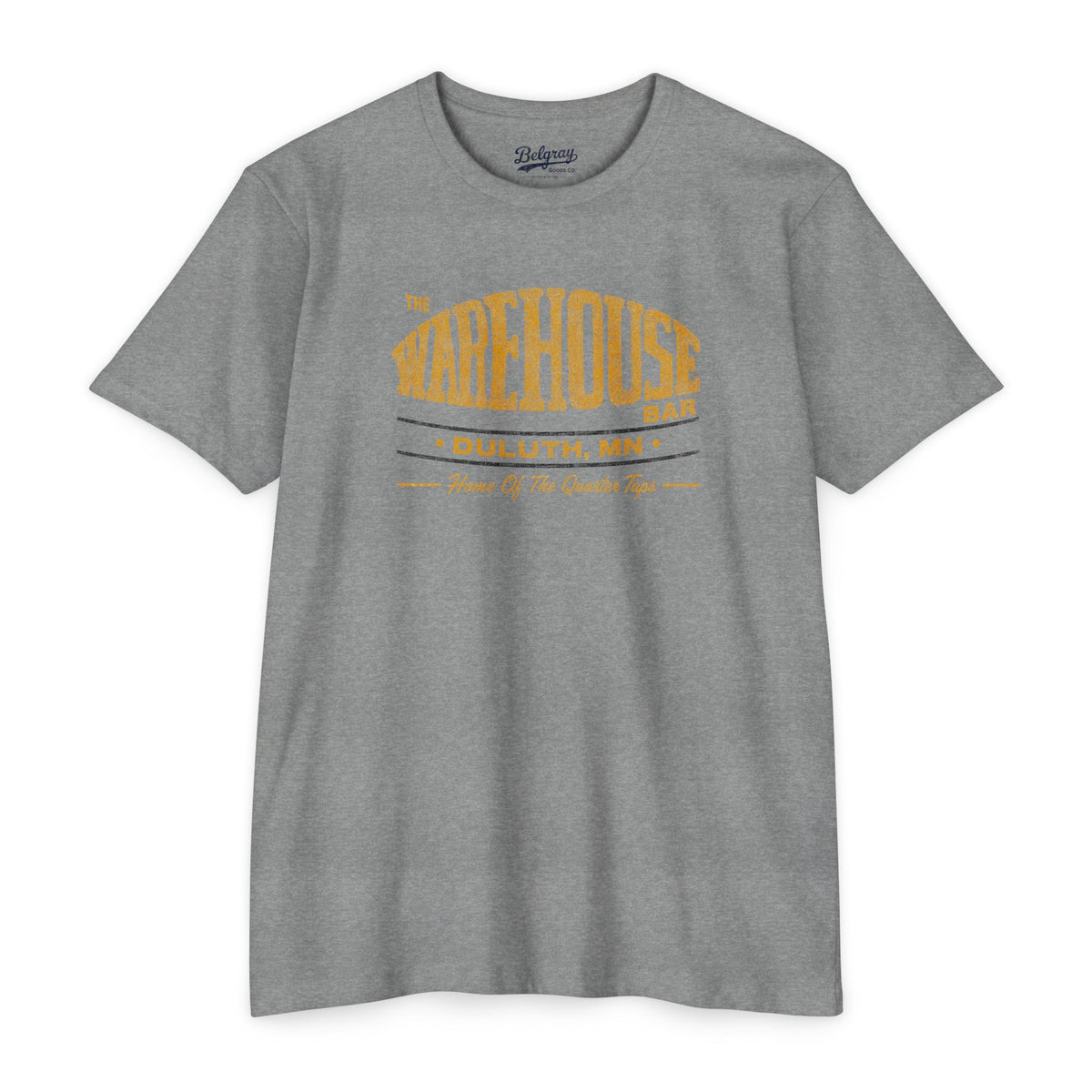The Warehouse Bar Duluth, MN | Home of the Quarter Taps Retro T-Shirt
