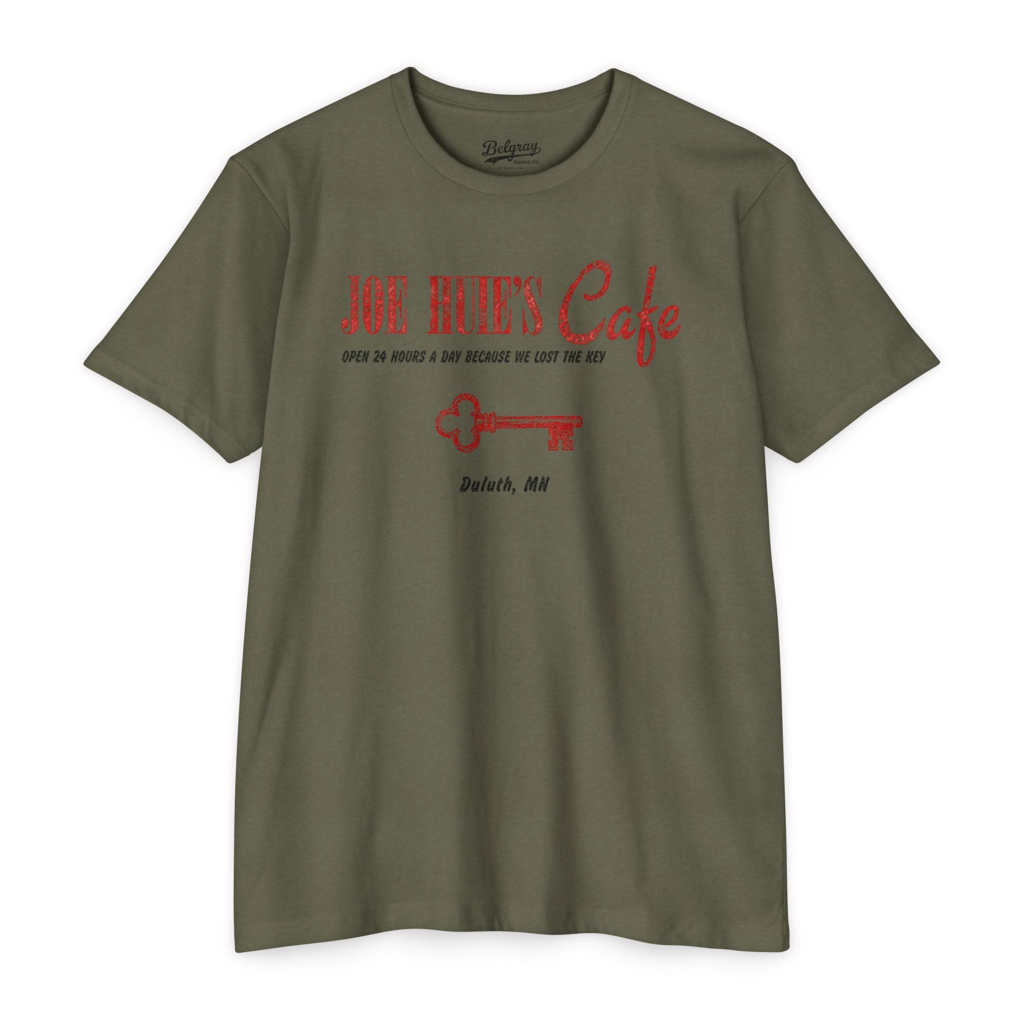 Joe Huie’s Cafe Vintage Key Tee – Duluth, MN Retro Diner Shirt