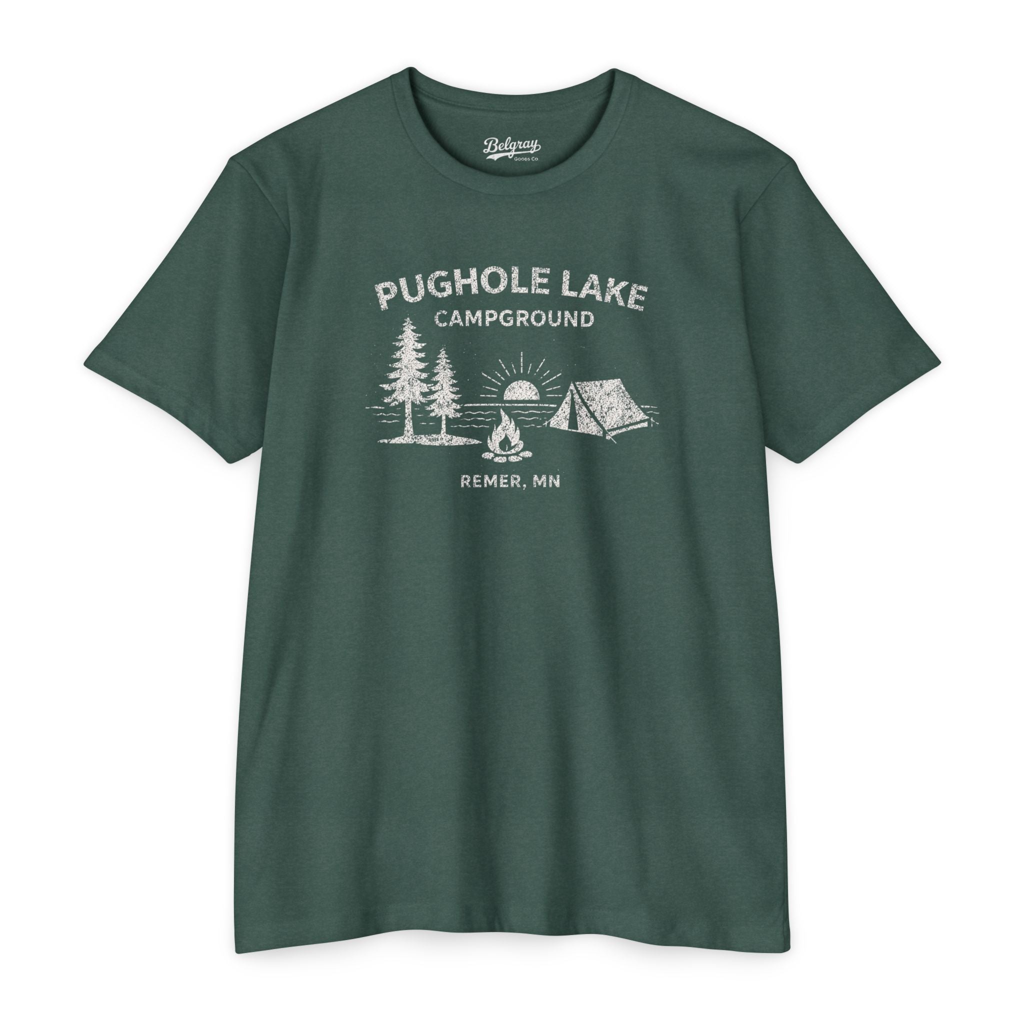 Pughole Lake Campground Minnesota T-Shirt – Vintage Camping Retro Tee