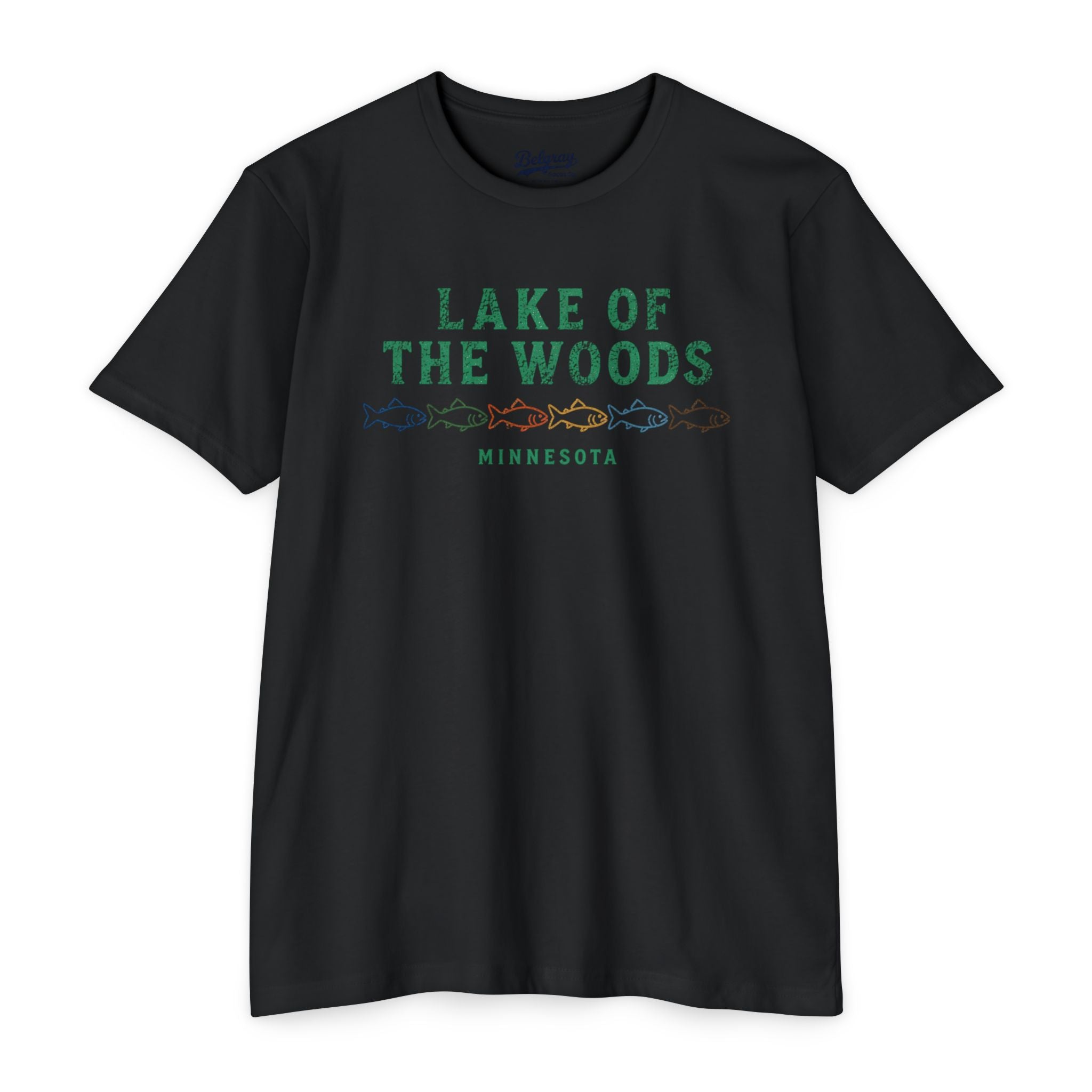Lake of the Woods Minnesota Vintage Fishing T-Shirt | Retro Fish Graphic Tee