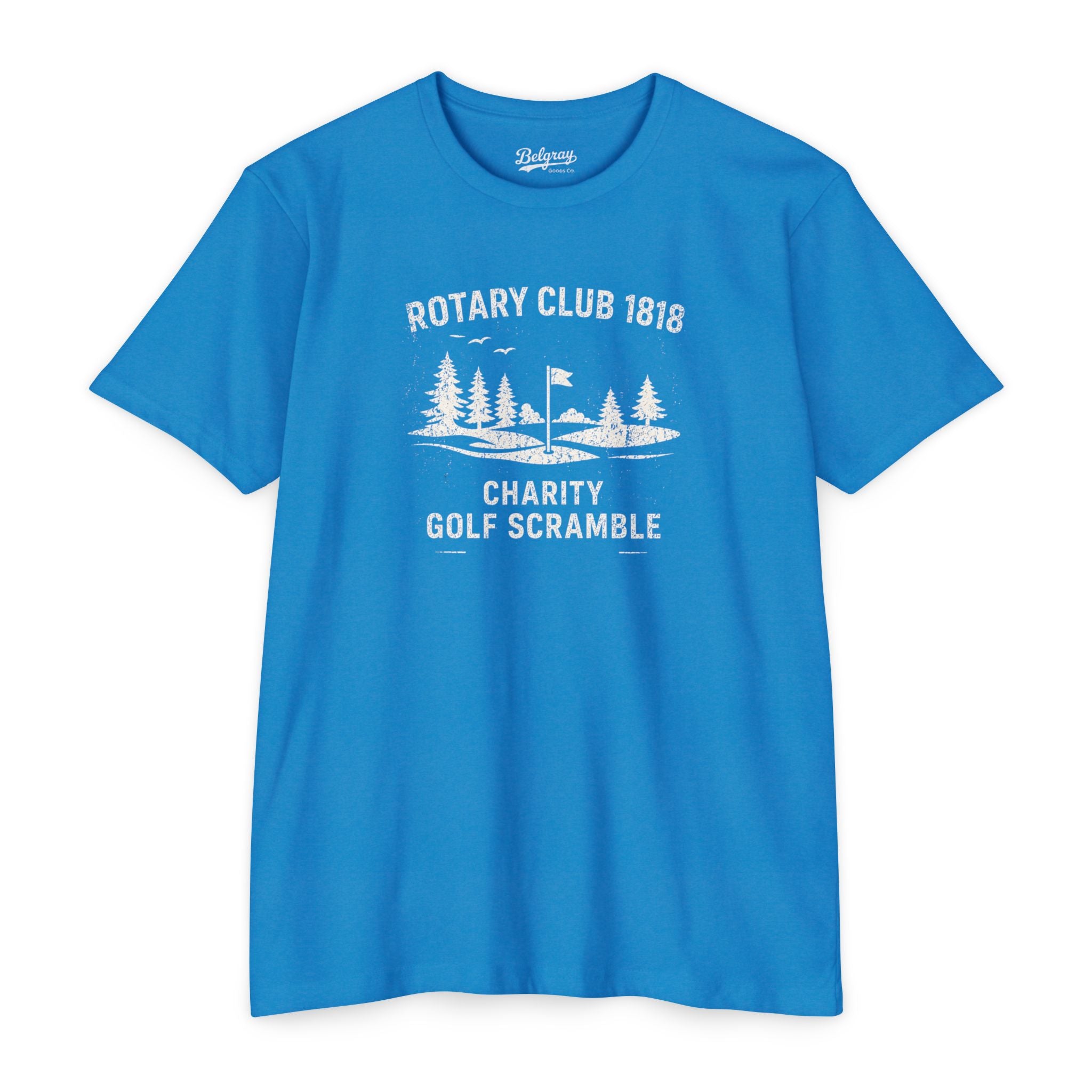 Rotary Club Golf Scramble T-Shirt – Vintage Charity Tournament Retro Tee