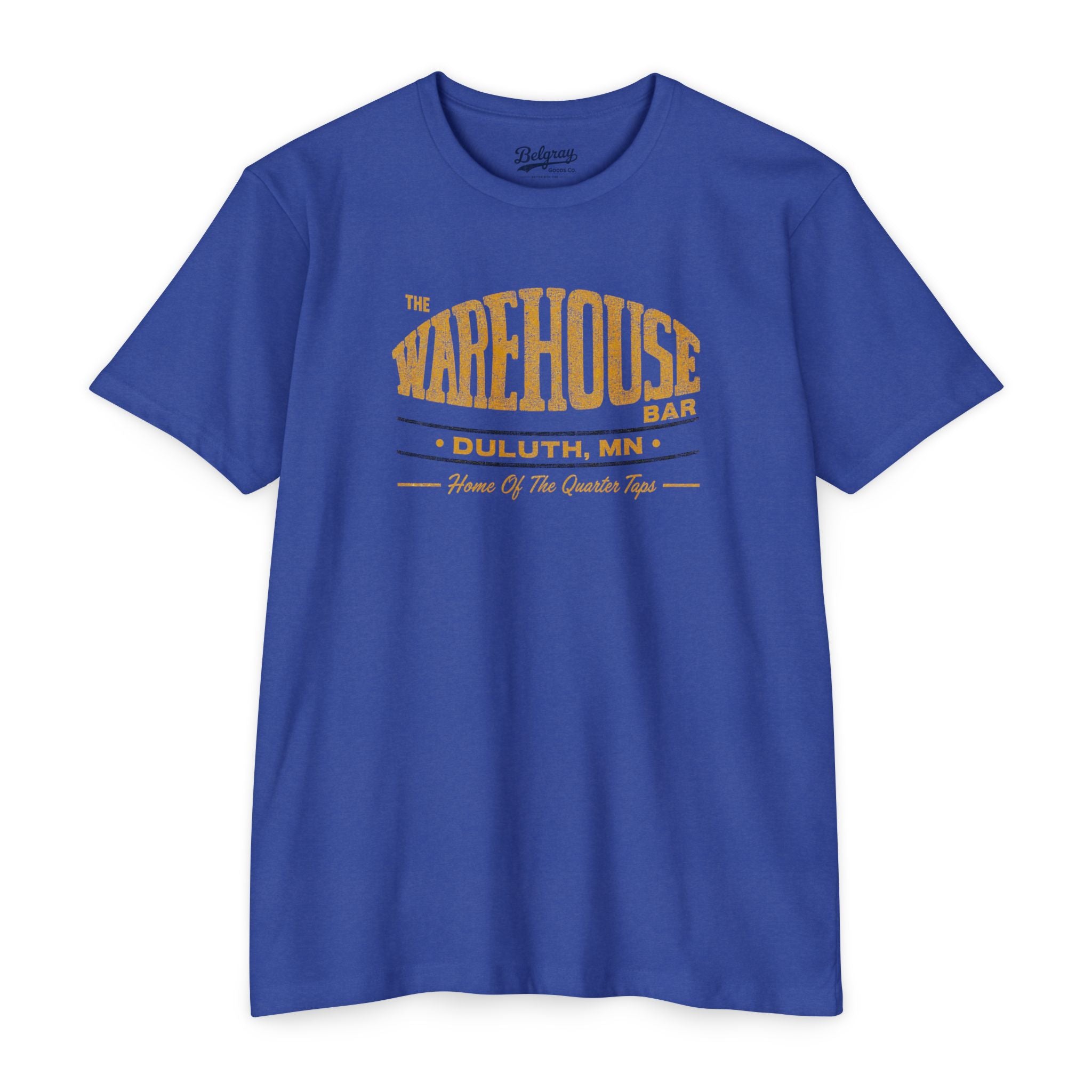 The Warehouse Bar Duluth, MN | Home of the Quarter Taps Retro T-Shirt