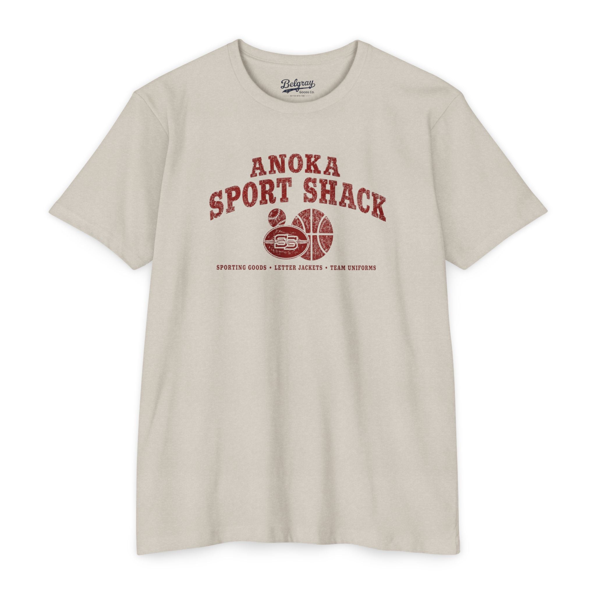 Anoka Sport Shack Vintage T-Shirt – Anoka, Minnesota Retro Sports Shop Tee