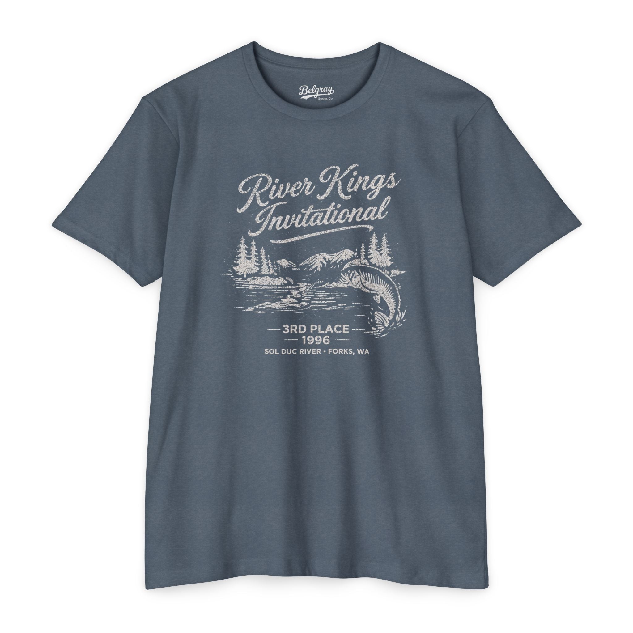 River Kings Invitational Sol Duc River Washington T-Shirt – Vintage Fishing Retro Tee