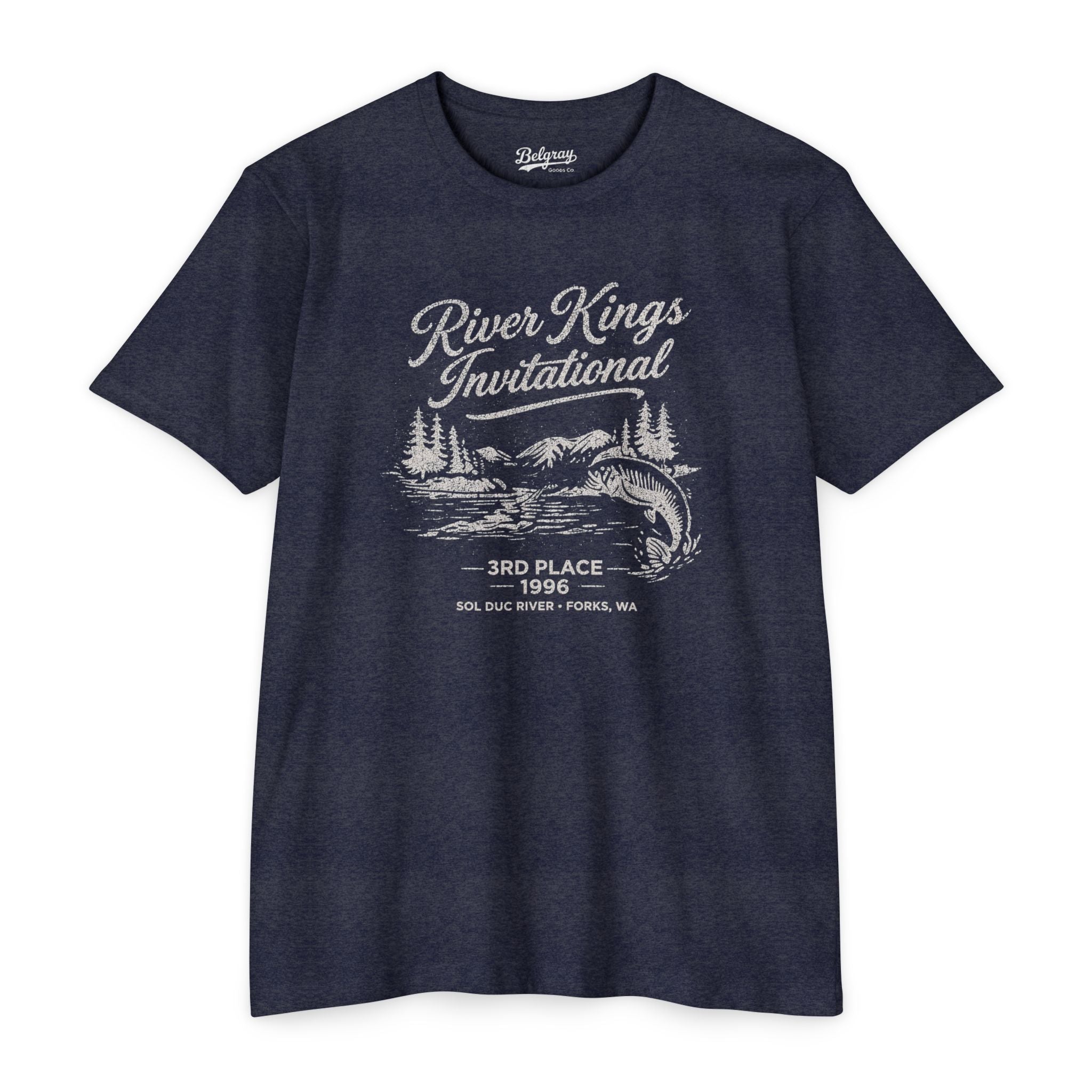 River Kings Invitational Sol Duc River Washington T-Shirt – Vintage Fishing Retro Tee