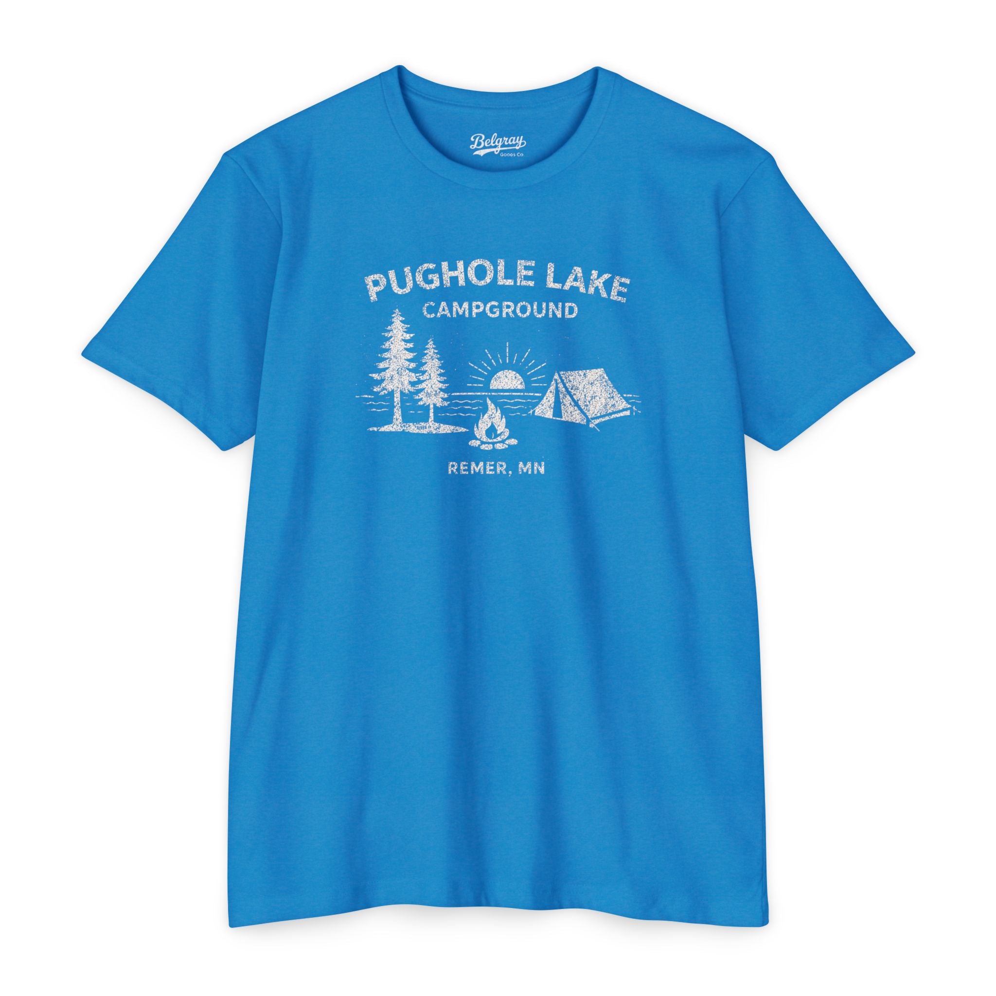 Pughole Lake Campground Minnesota T-Shirt – Vintage Camping Retro Tee