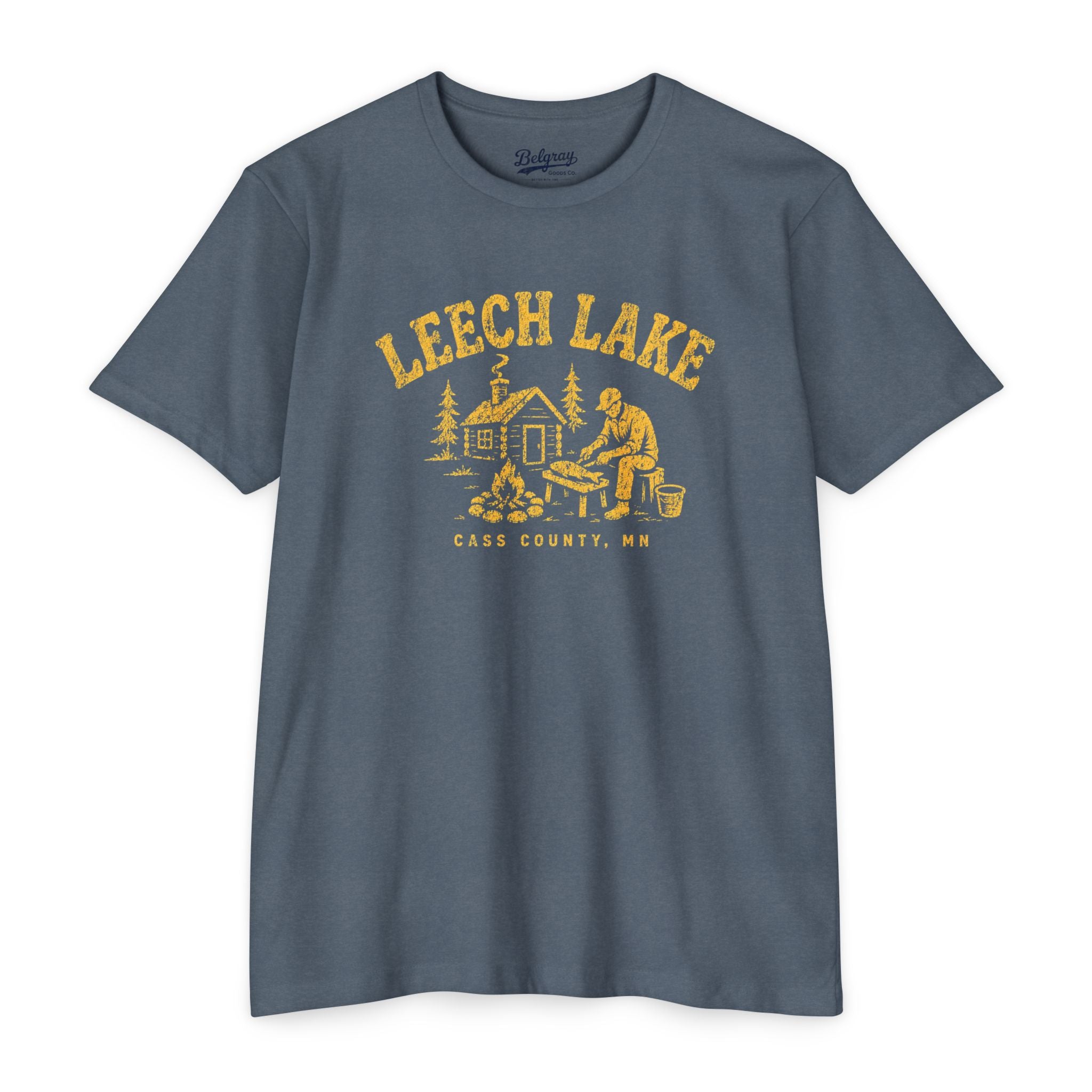 Leech Lake T-Shirt – Vintage Fishing Cabin Minnesota Tee | Cass County