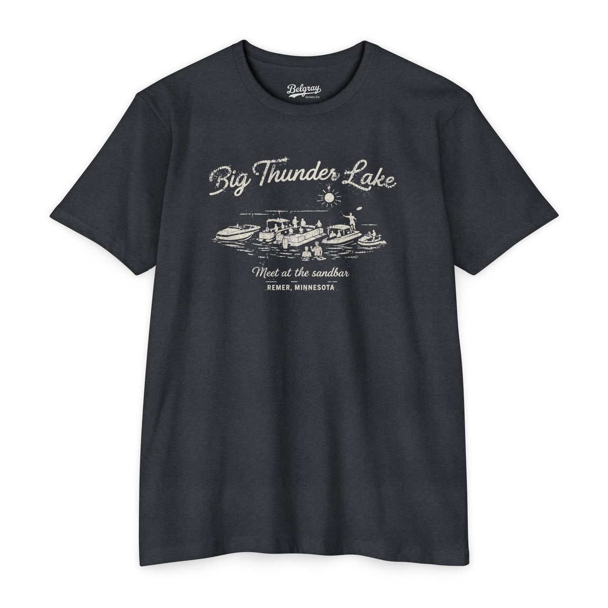 Big Thunder Lake Minnesota T-Shirt – Vintage Sandbar Retro Tee 