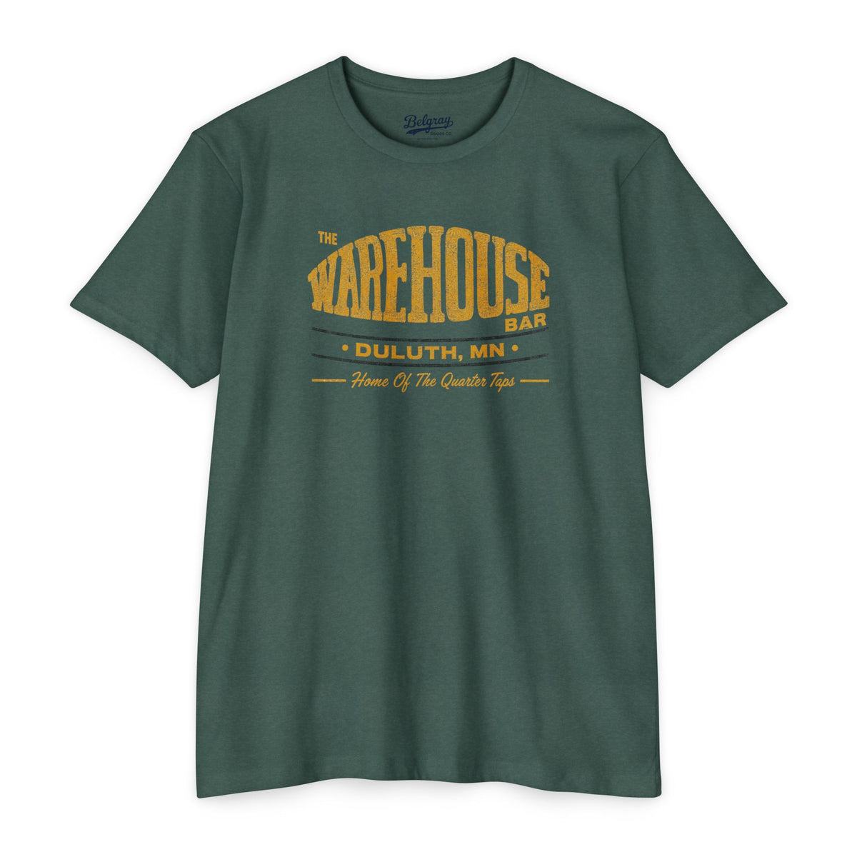 The Warehouse Bar Duluth, MN | Home of the Quarter Taps Retro T-Shirt