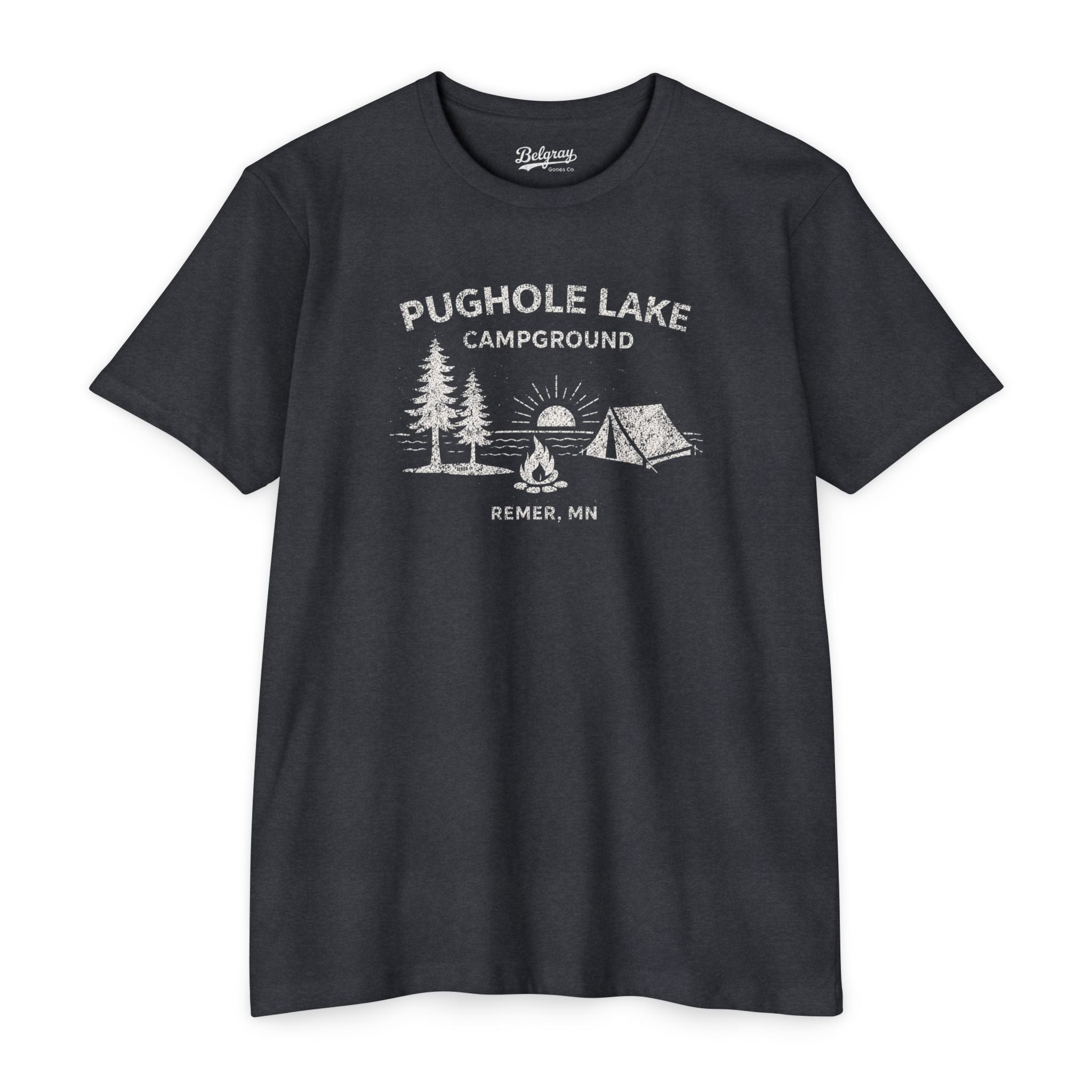 Pughole Lake Campground Minnesota T-Shirt – Vintage Camping Retro Tee