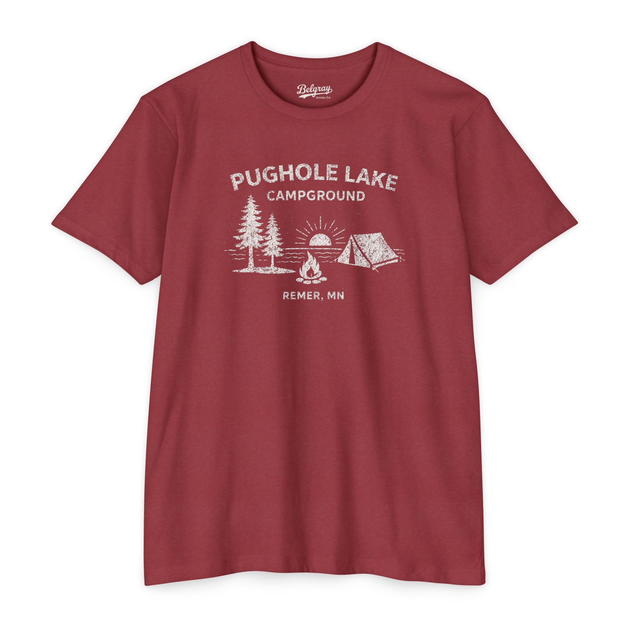 Pughole Lake Campground Minnesota T-Shirt – Vintage Camping Retro Tee