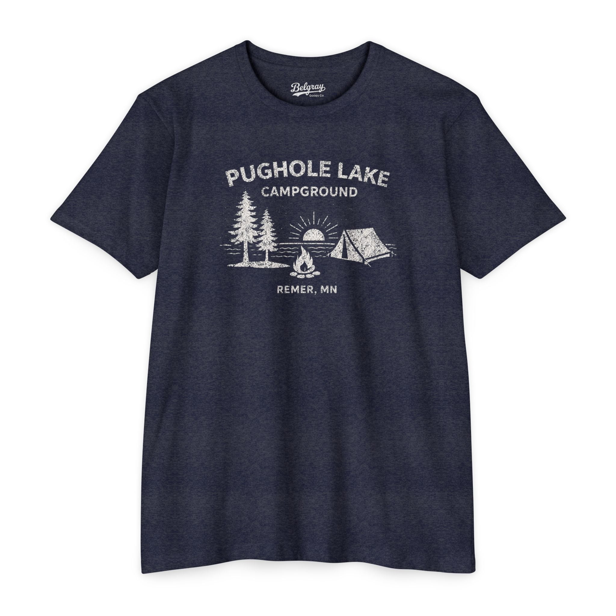 Pughole Lake Campground Minnesota T-Shirt – Vintage Camping Retro Tee