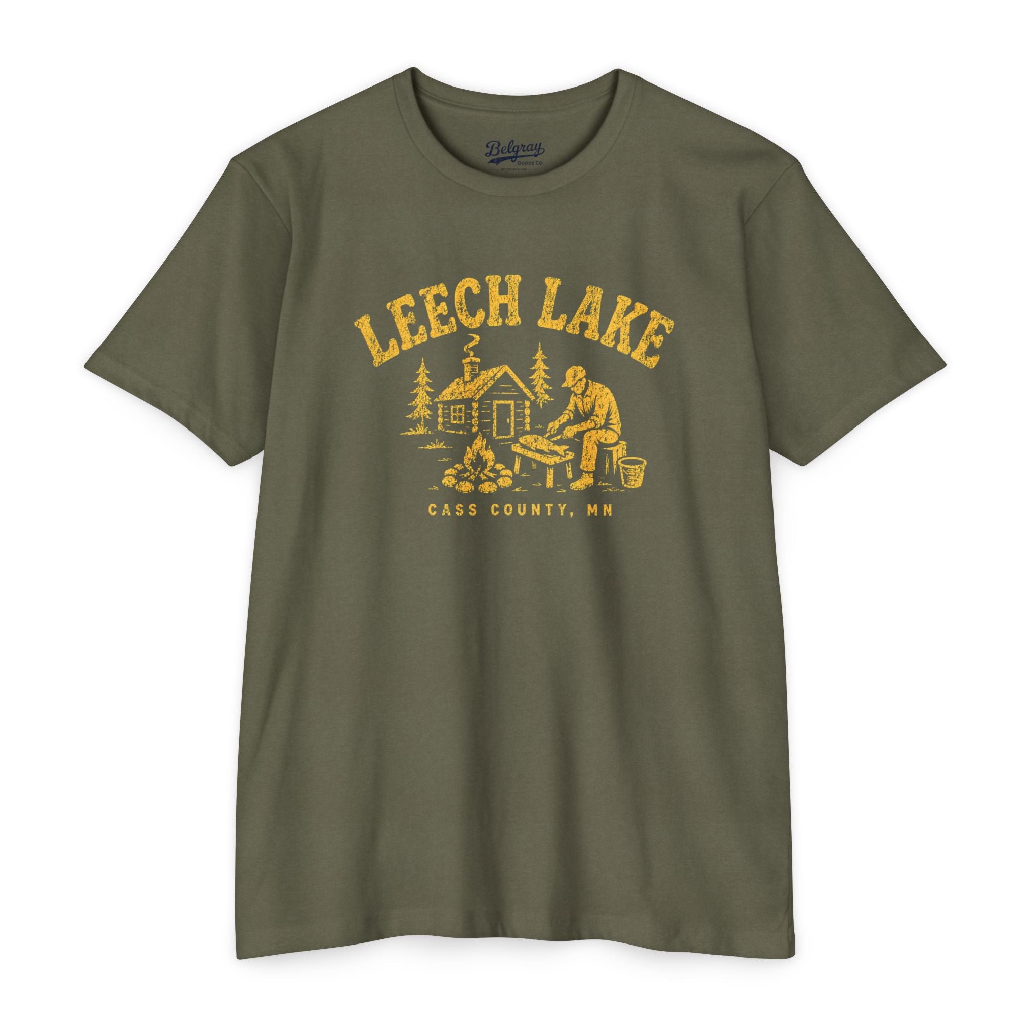 Leech Lake T-Shirt – Vintage Fishing Cabin Minnesota Tee | Cass County