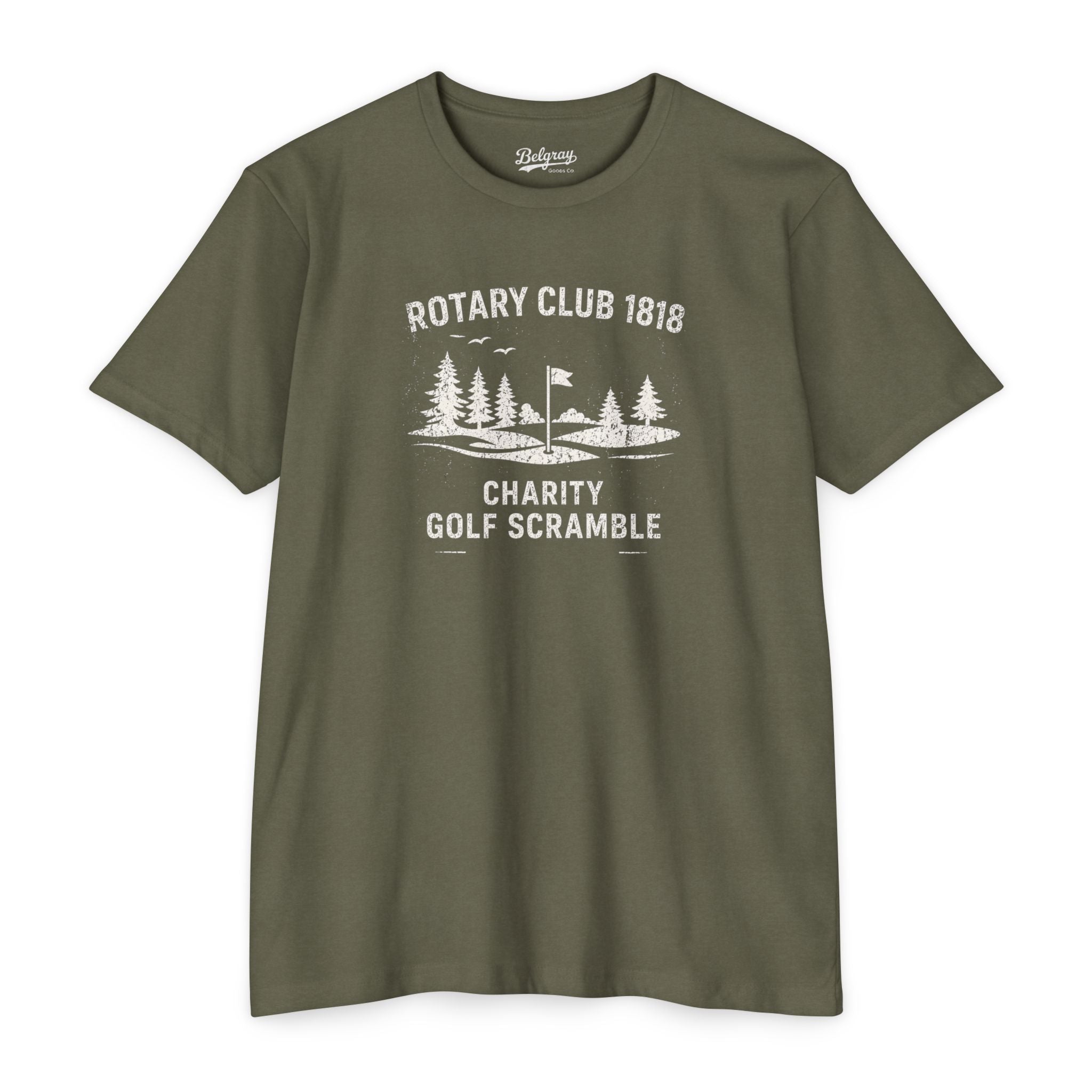 Rotary Club Golf Scramble T-Shirt – Vintage Charity Tournament Retro Tee