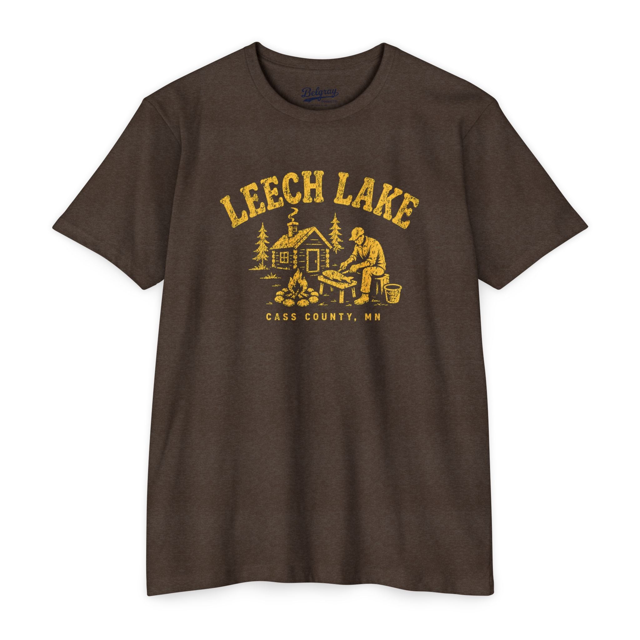 Leech Lake T-Shirt – Vintage Fishing Cabin Minnesota Tee | Cass County