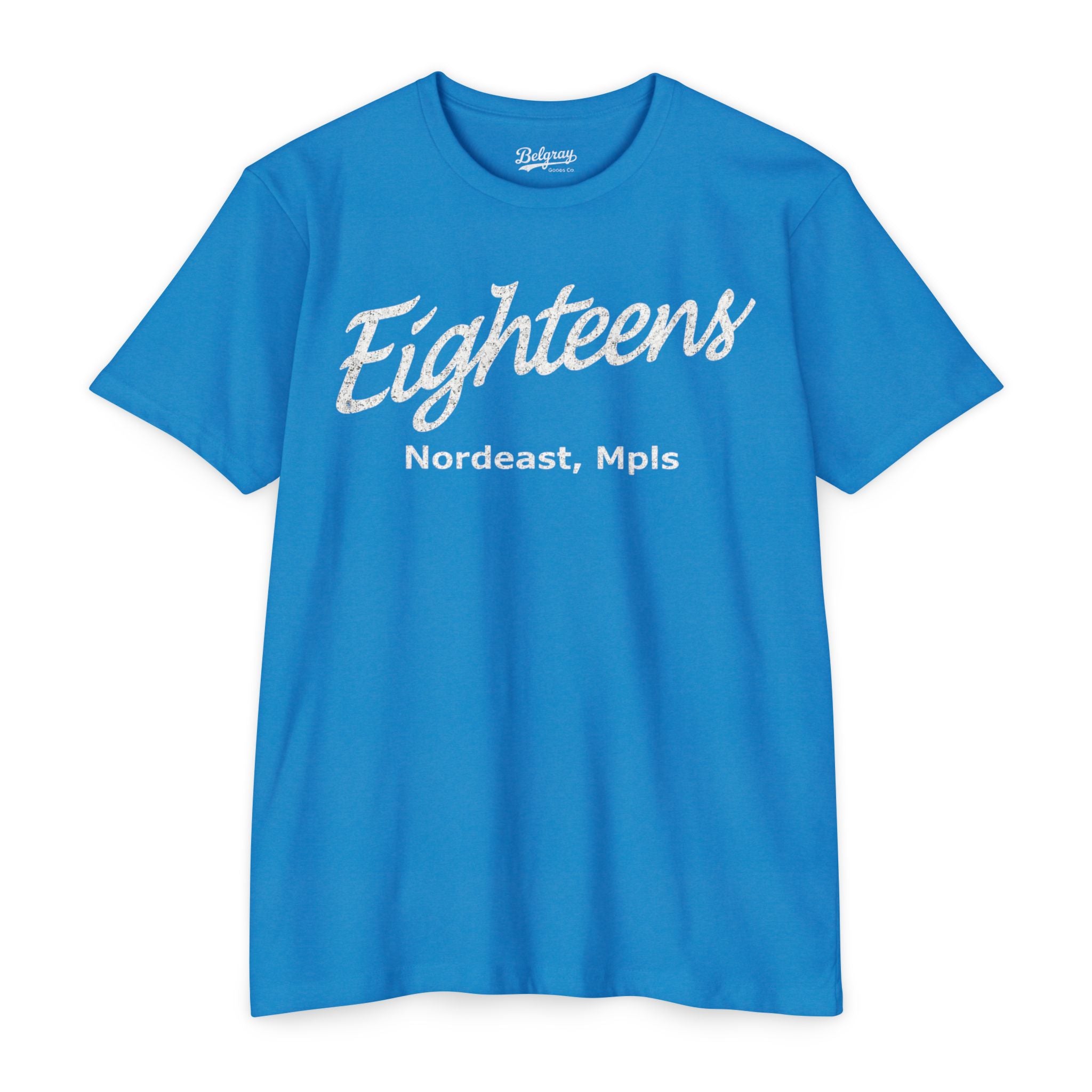 Eighteens Northeast Minneapolis T-Shirt – Vintage Co-Ed Softball Retro Tee