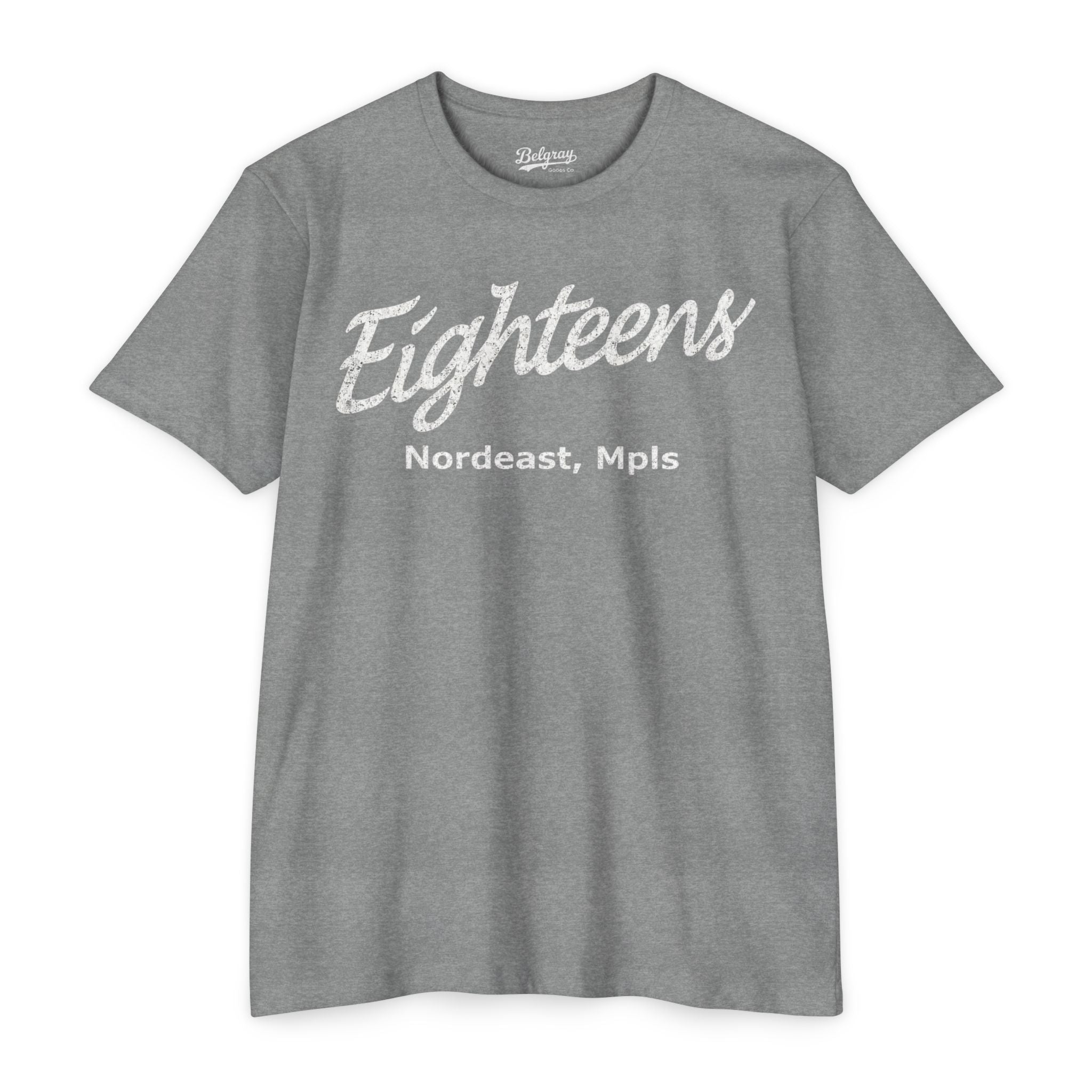 Eighteens Northeast Minneapolis T-Shirt – Vintage Co-Ed Softball Retro Tee