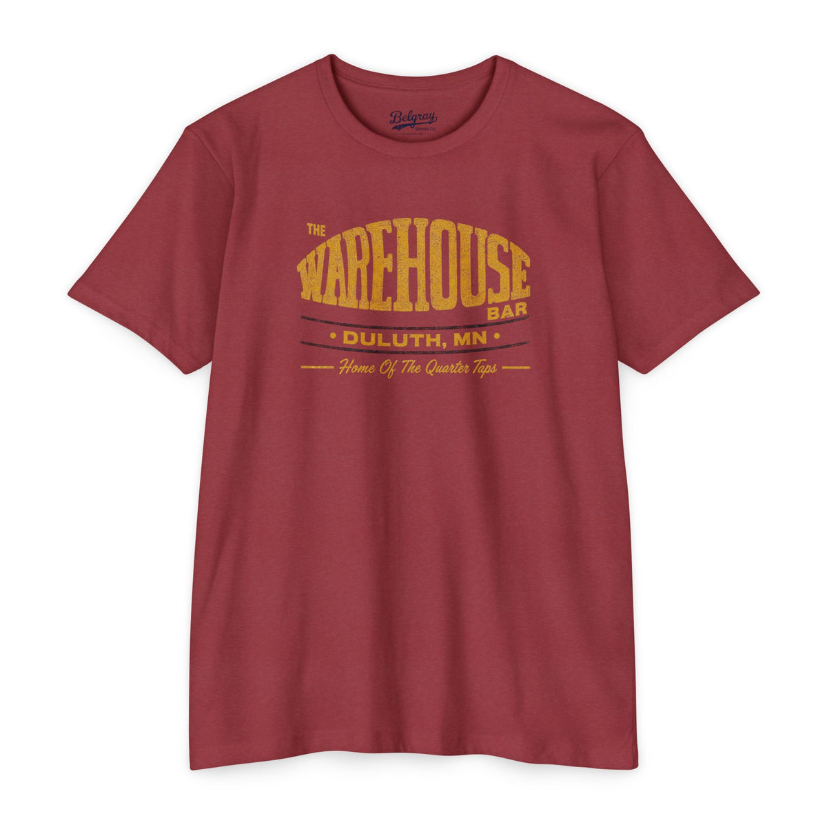 The Warehouse Bar Duluth, MN | Home of the Quarter Taps Retro T-Shirt