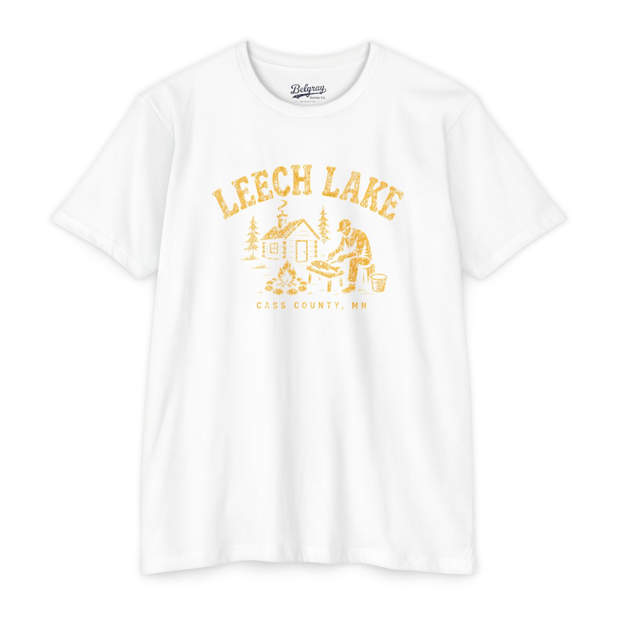 Leech Lake T-Shirt – Vintage Fishing Cabin Minnesota Tee | Cass County