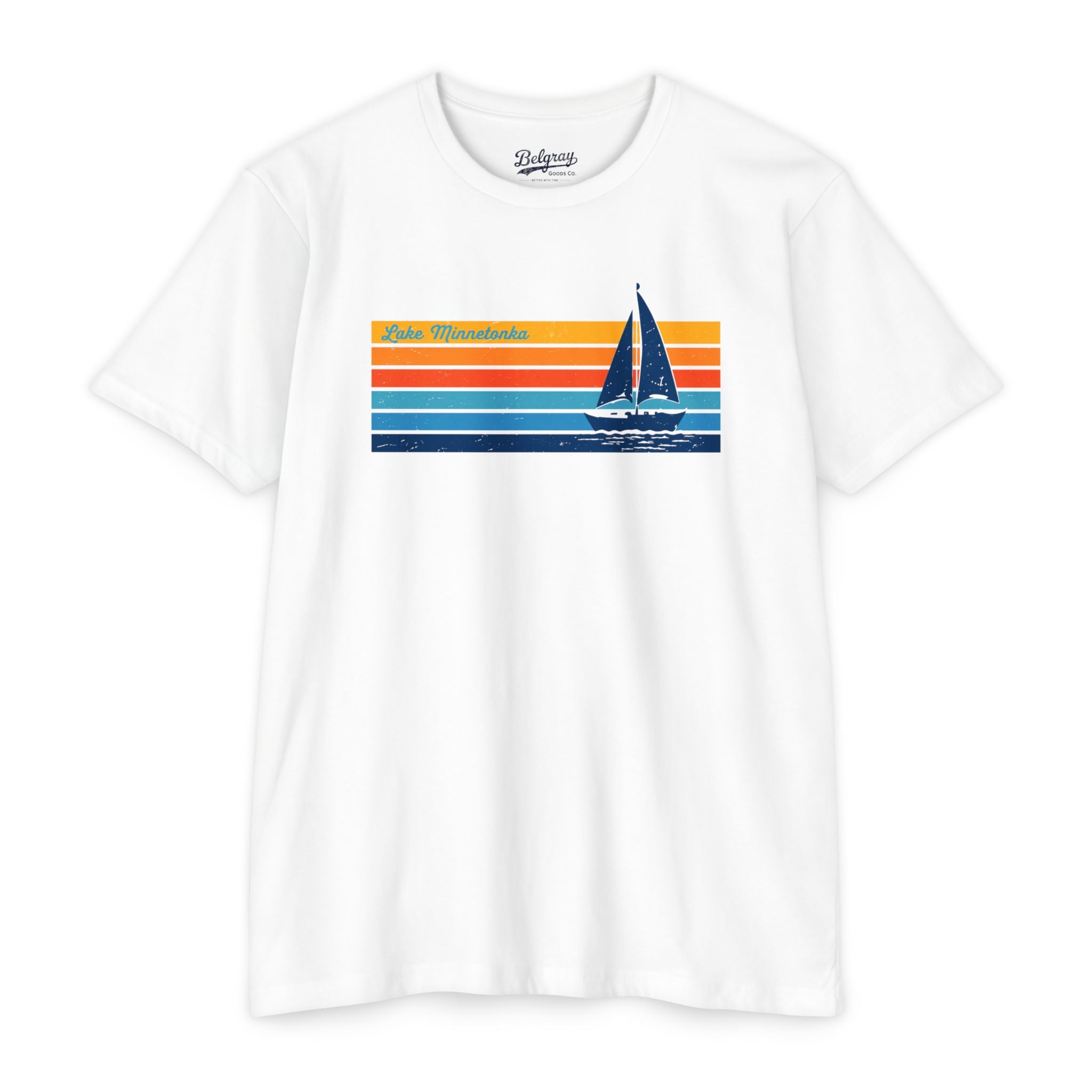 Lake Minnetonka T-Shirt – Vintage Sailboat Minnesota Lake Tee