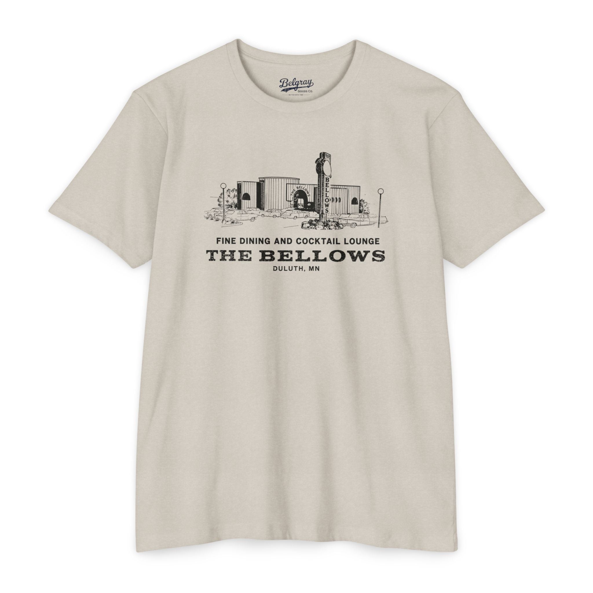 The Bellows Fine Dining & Cocktail Lounge T-Shirt – Duluth, Minnesota Retro Tee