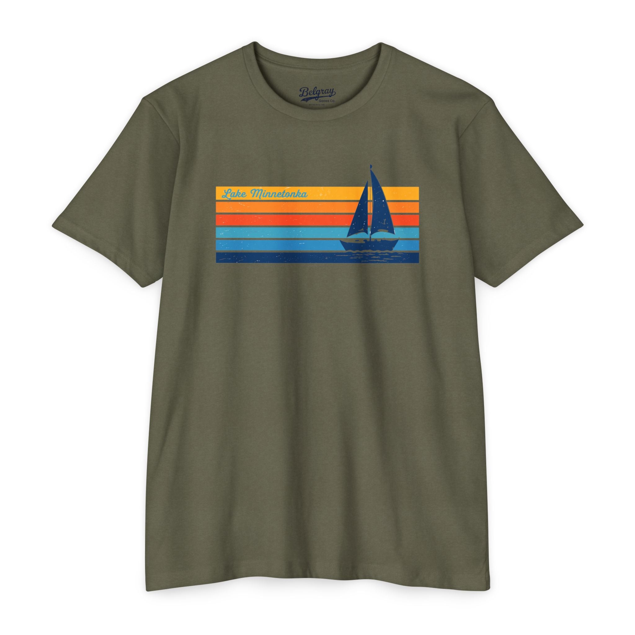 Lake Minnetonka T-Shirt – Vintage Sailboat Minnesota Lake Tee