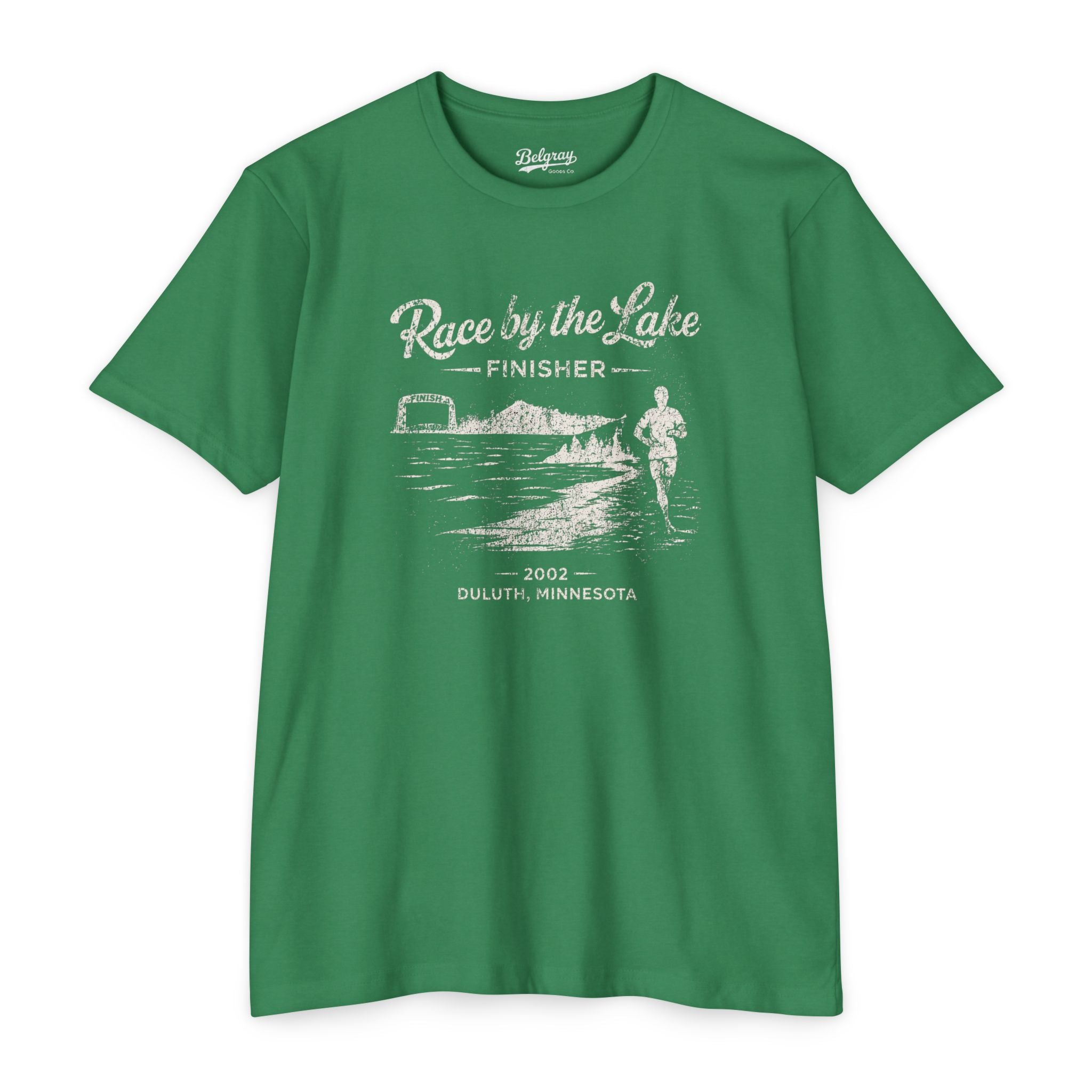 Race by the Lake Duluth Minnesota T-Shirt – Vintage Running Finisher Retro Tee
