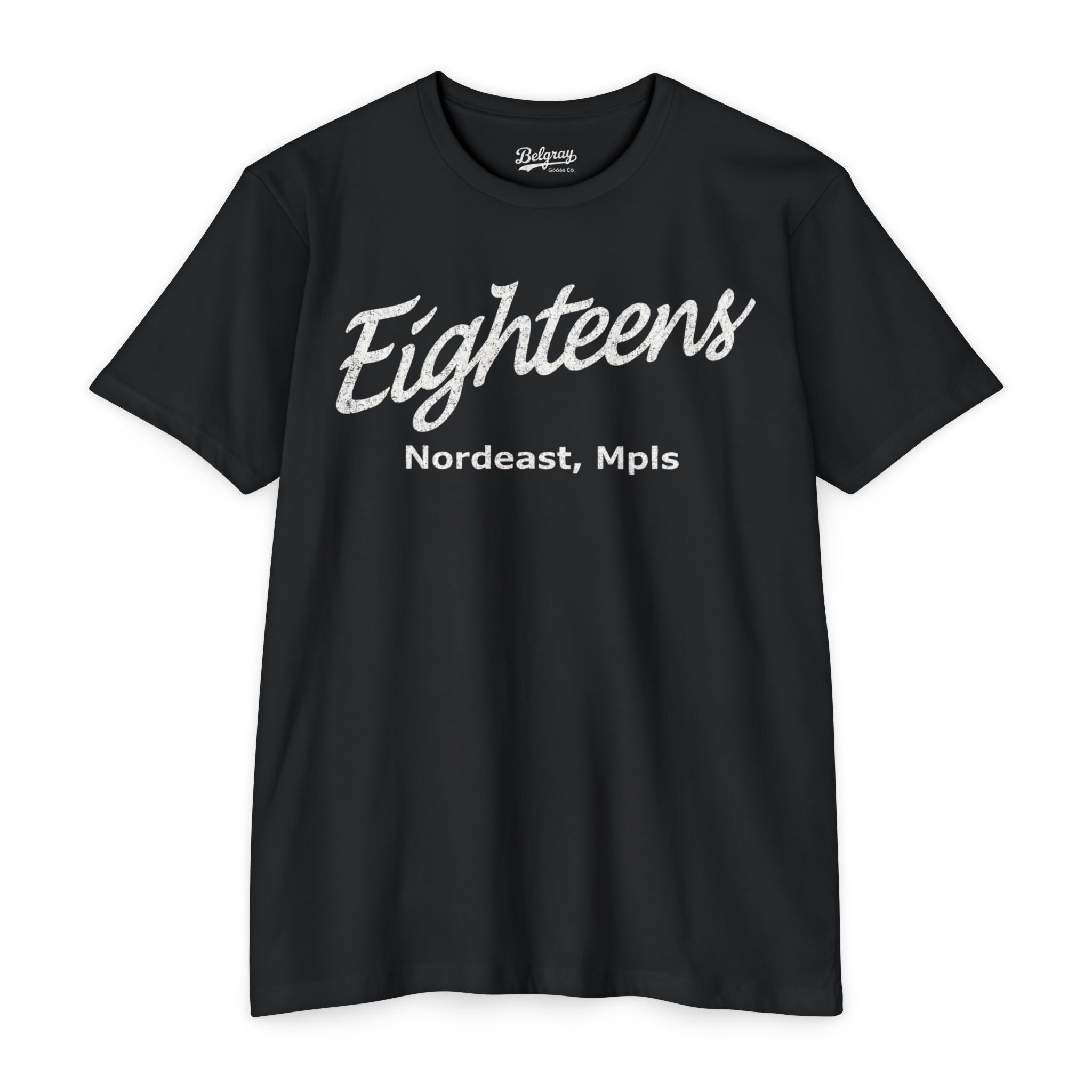Eighteens Northeast Minneapolis T-Shirt – Vintage Co-Ed Softball Retro Tee