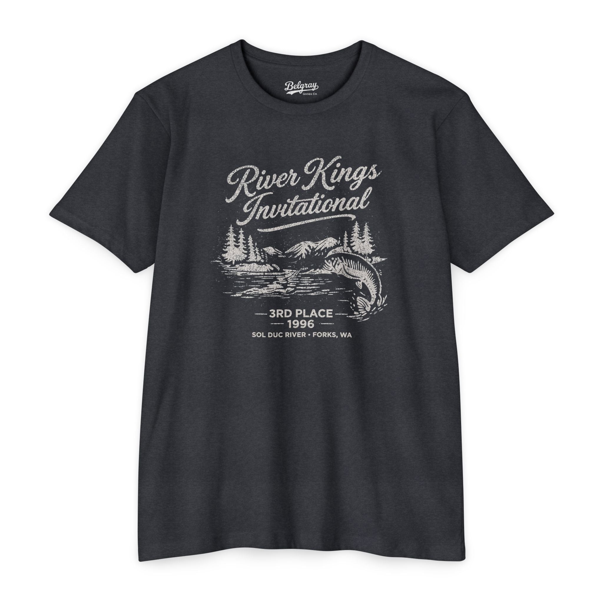 River Kings Invitational Sol Duc River Washington T-Shirt – Vintage Fishing Retro Tee