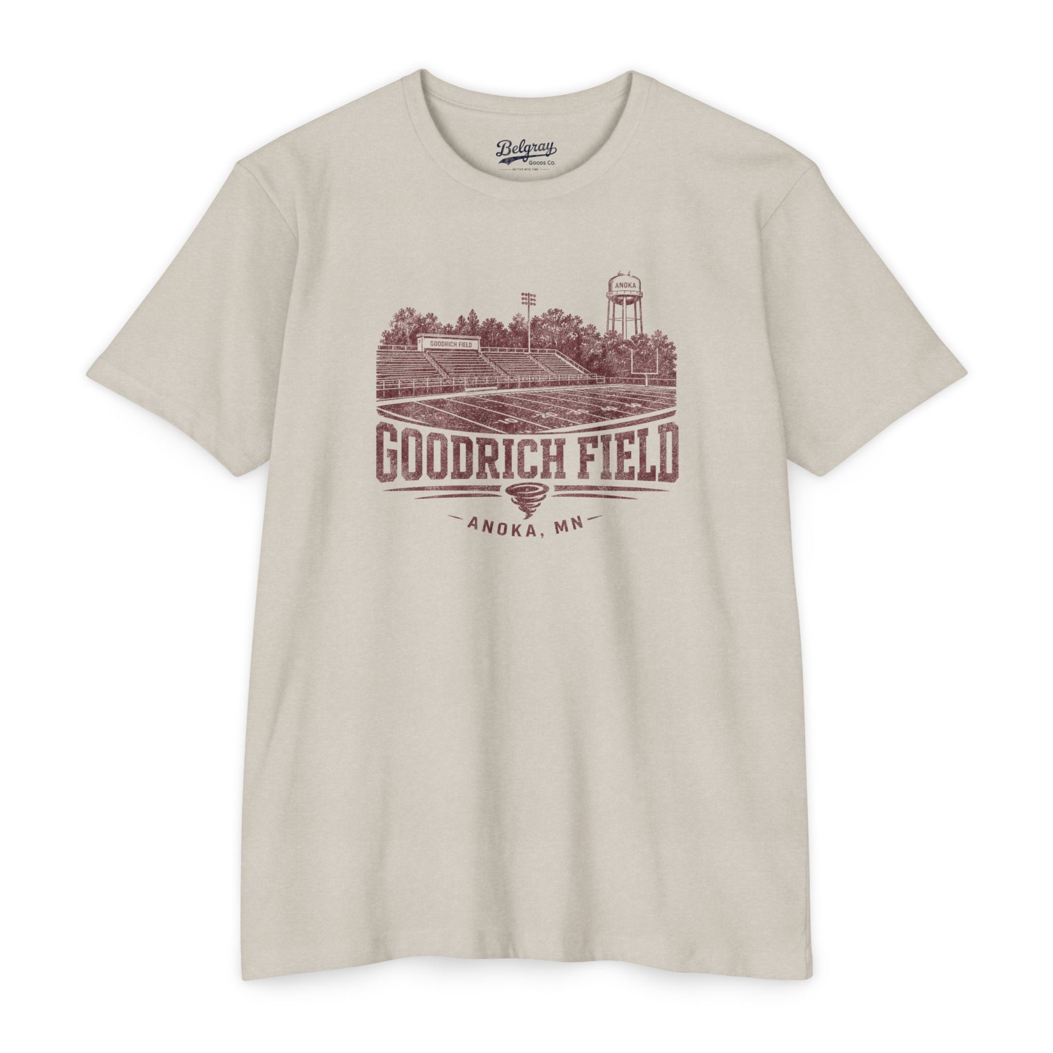 Goodrich Field Anoka, MN Vintage Stadium T-Shirt