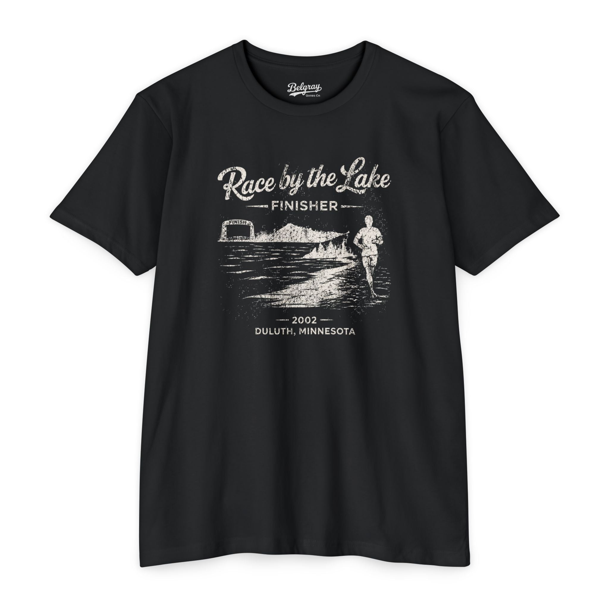 Race by the Lake Duluth Minnesota T-Shirt – Vintage Running Finisher Retro Tee