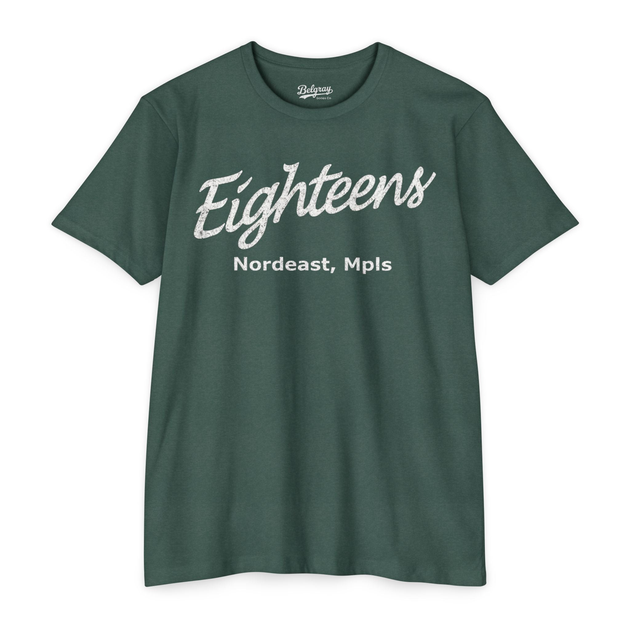 Eighteens Northeast Minneapolis T-Shirt – Vintage Co-Ed Softball Retro Tee