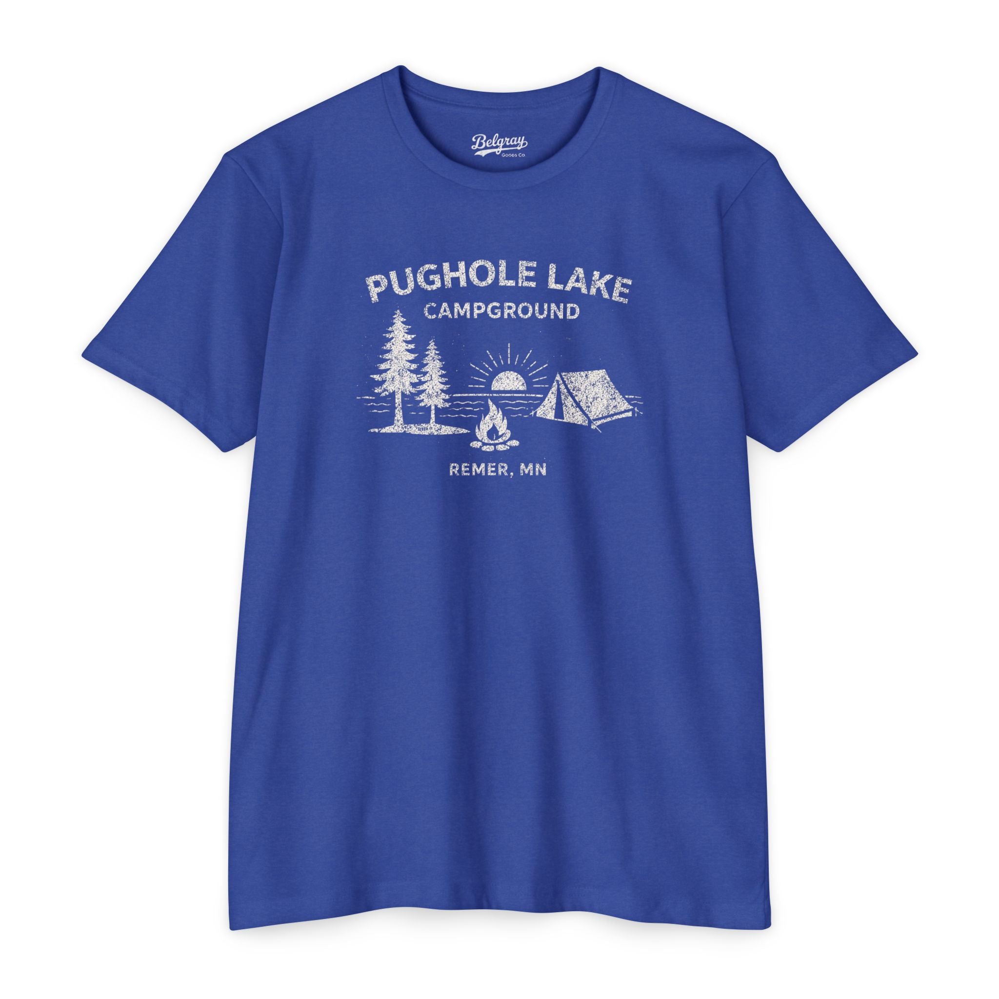 Pughole Lake Campground Minnesota T-Shirt – Vintage Camping Retro Tee