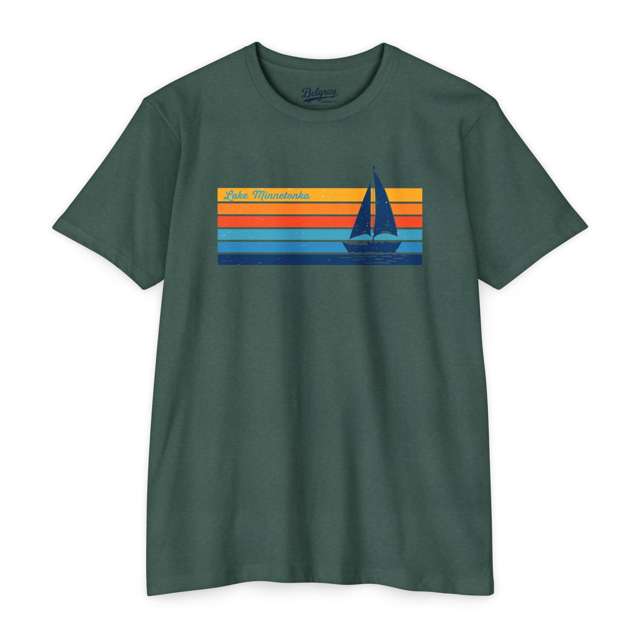 Lake Minnetonka T-Shirt – Vintage Sailboat Minnesota Lake Tee