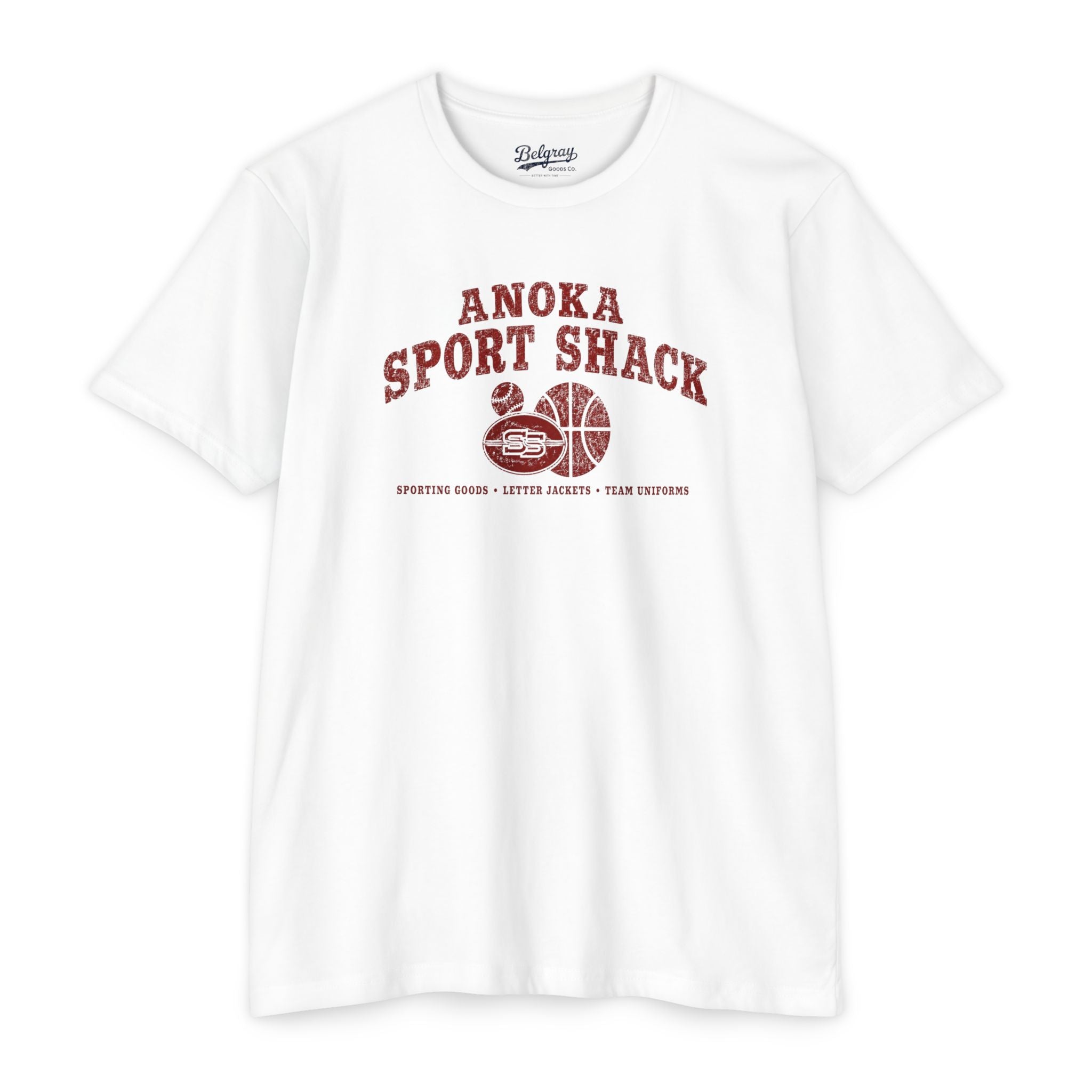 Anoka Sport Shack Vintage T-Shirt – Anoka, Minnesota Retro Sports Shop Tee