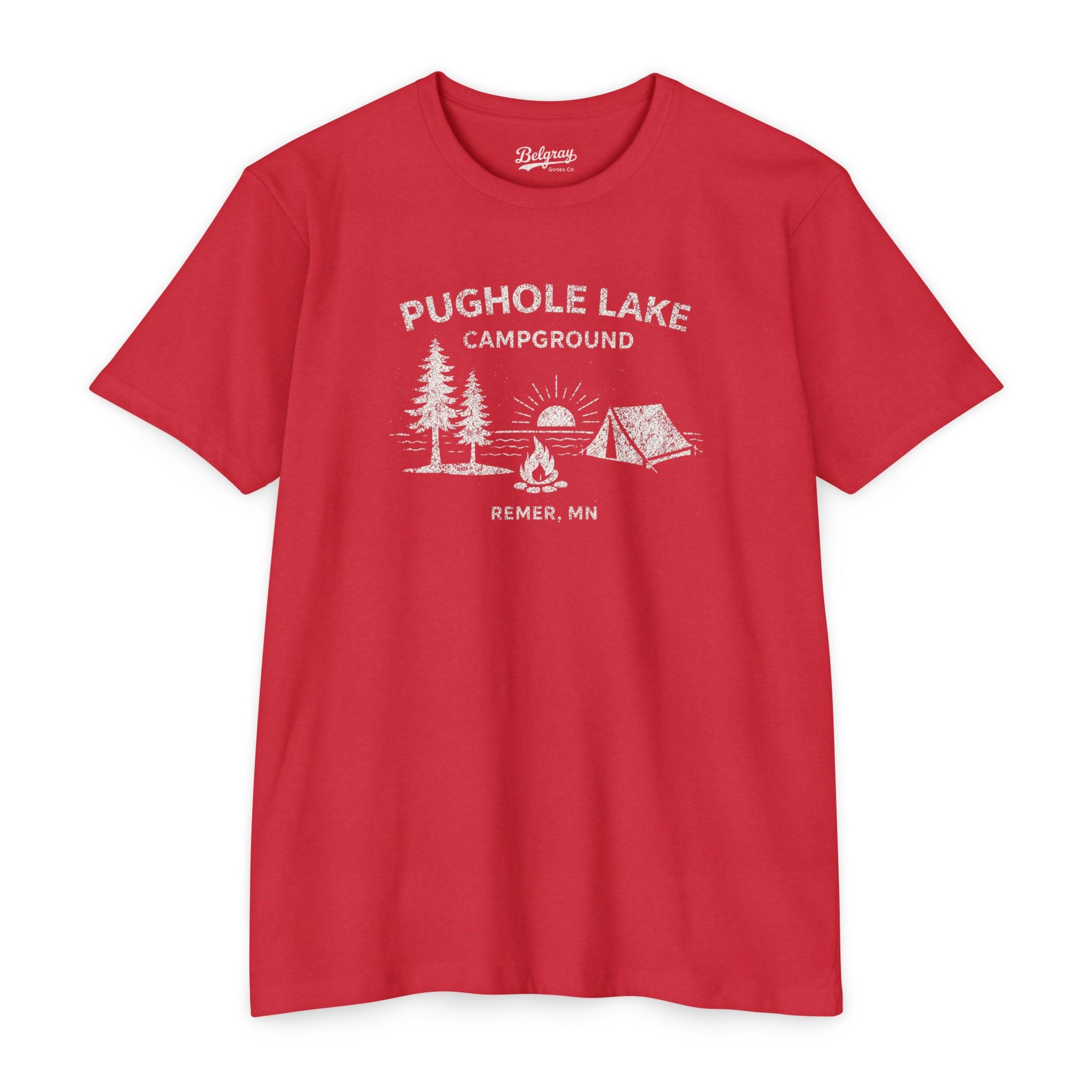 Pughole Lake Campground Minnesota T-Shirt – Vintage Camping Retro Tee
