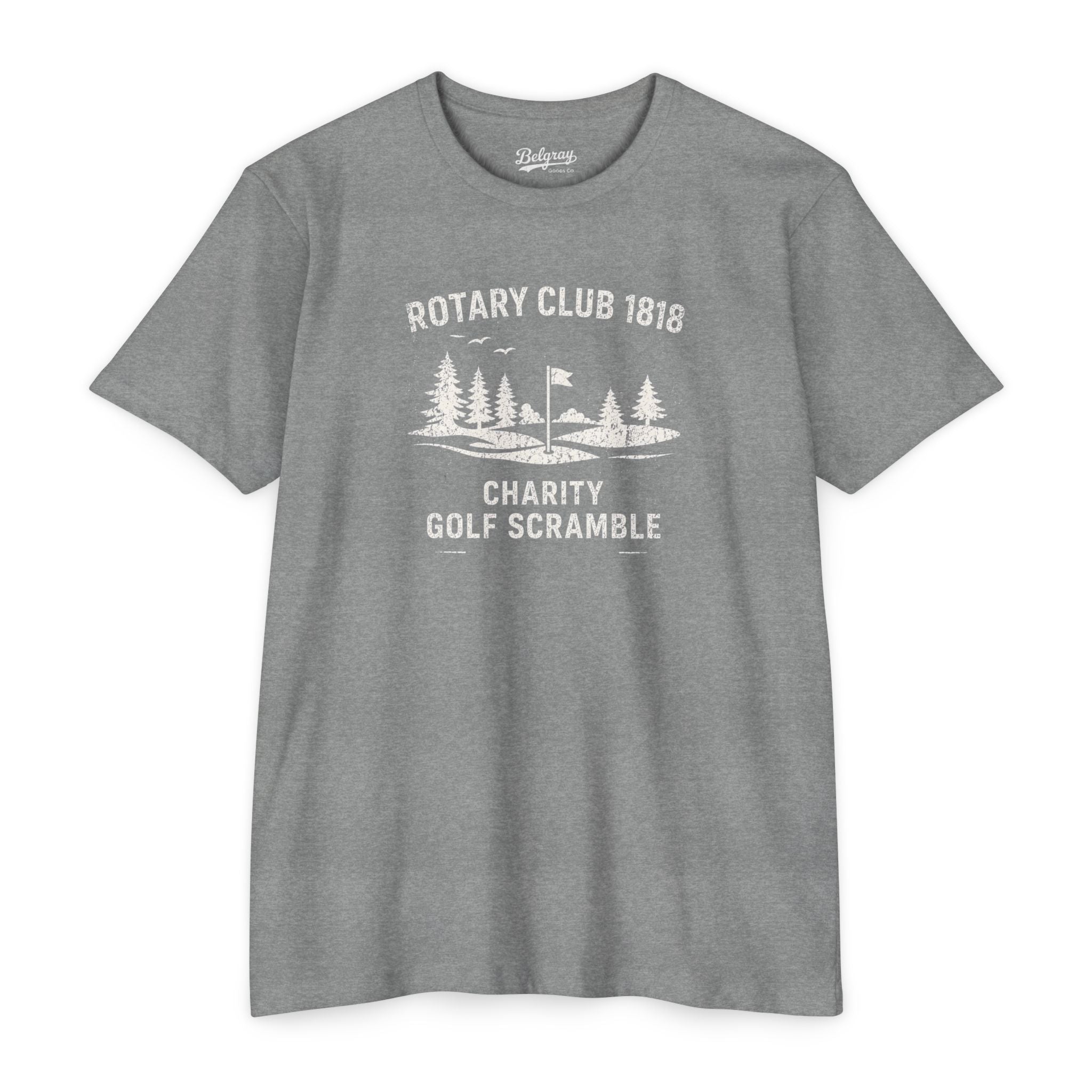 Rotary Club Golf Scramble T-Shirt – Vintage Charity Tournament Retro Tee
