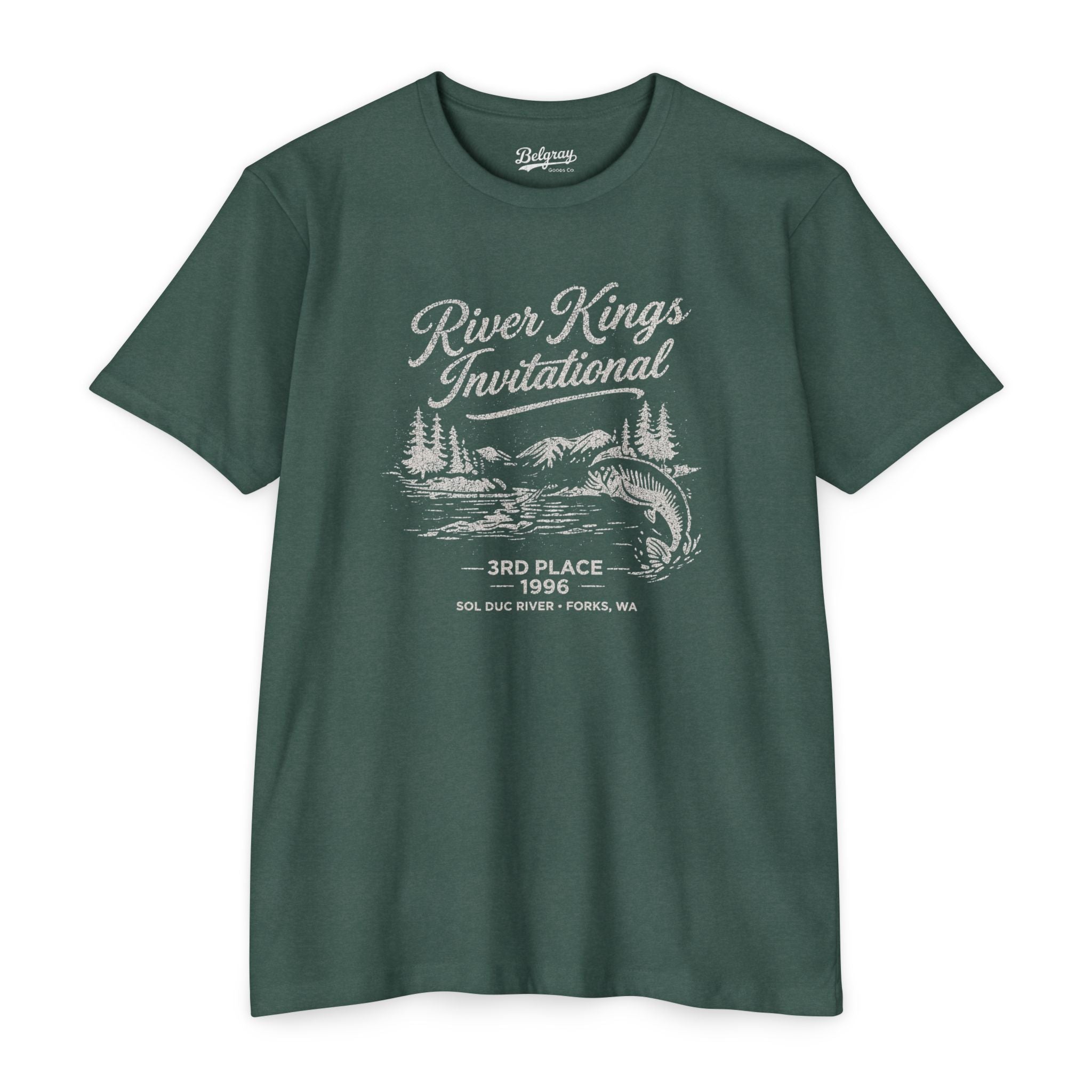 River Kings Invitational Sol Duc River Washington T-Shirt – Vintage Fishing Retro Tee