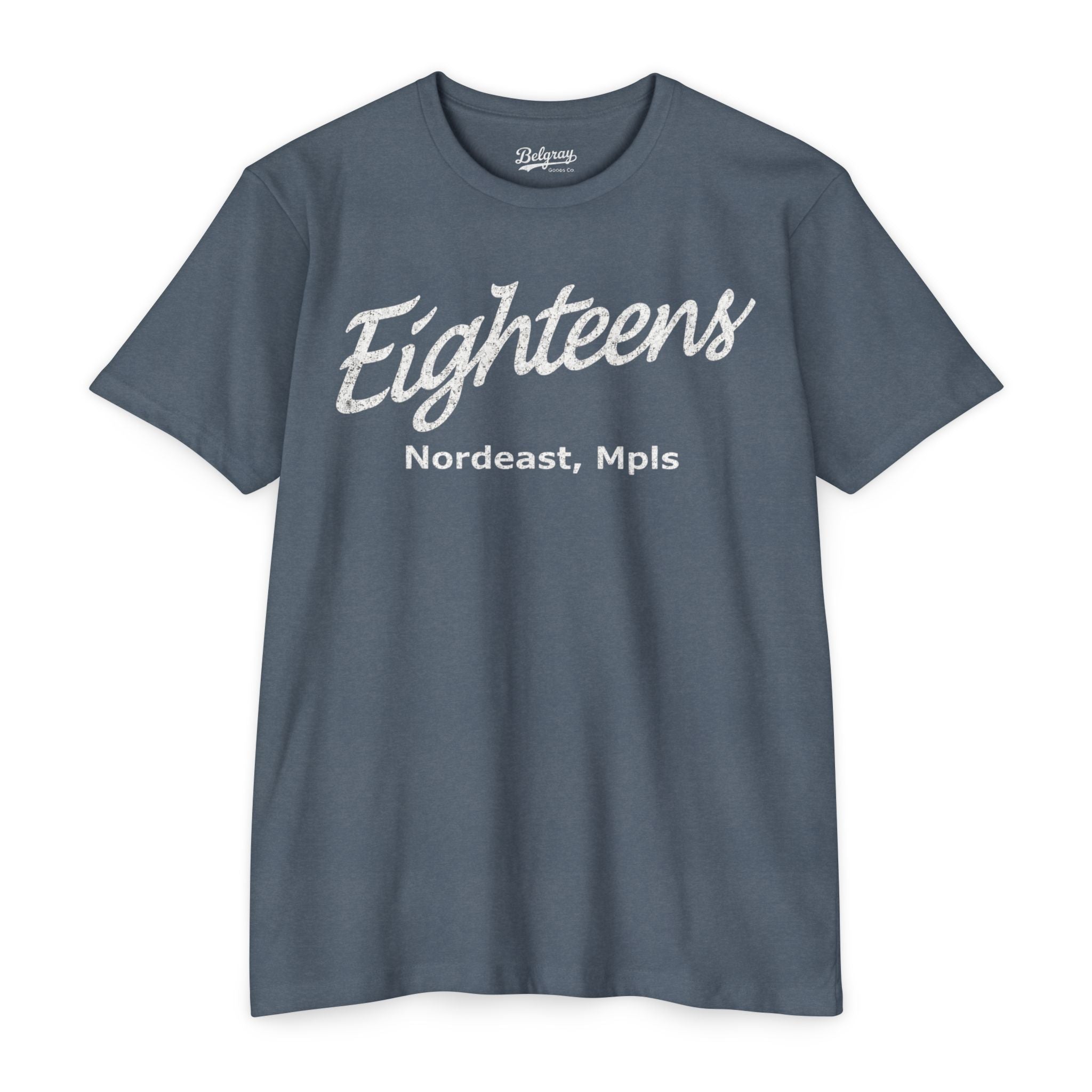 Eighteens Northeast Minneapolis T-Shirt – Vintage Co-Ed Softball Retro Tee