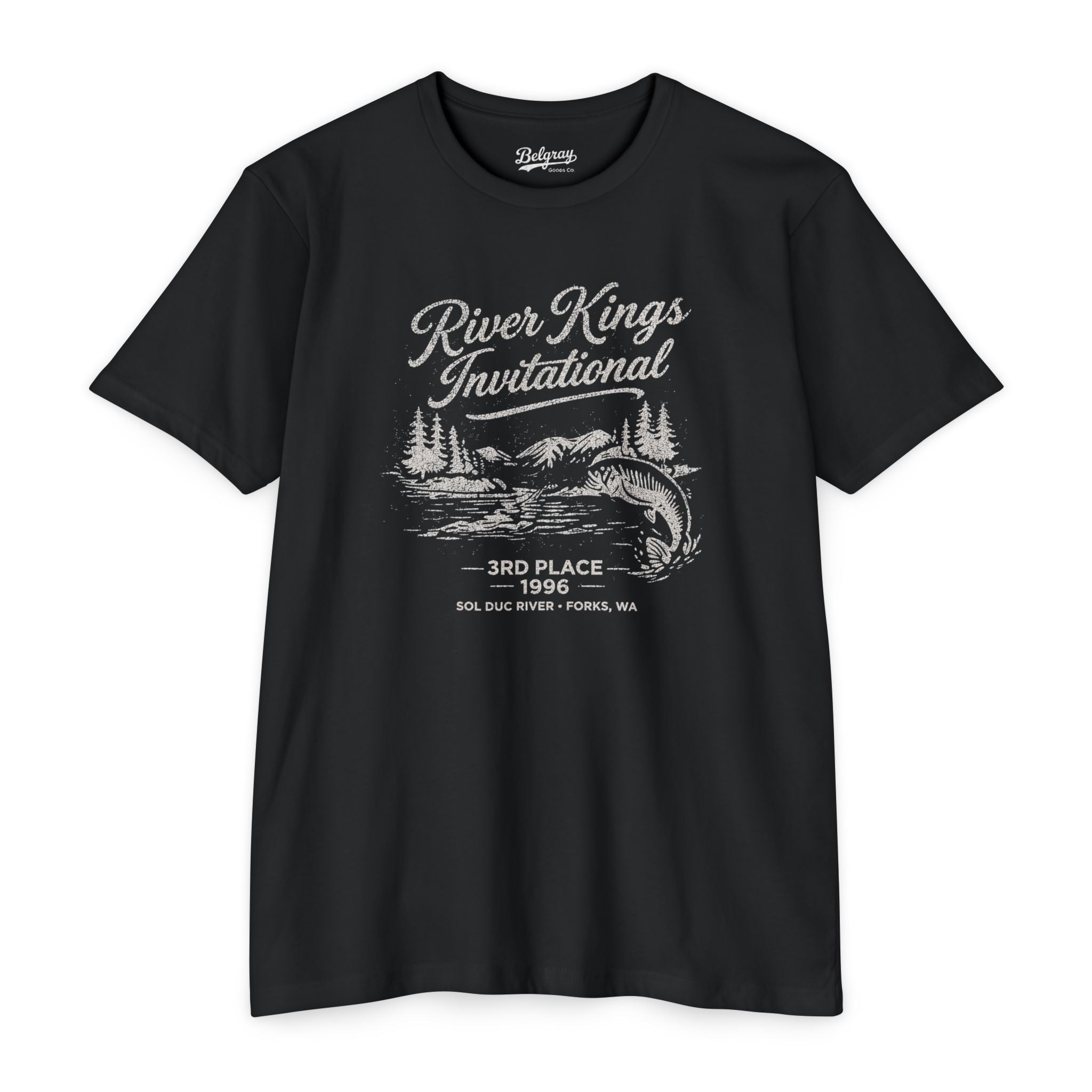River Kings Invitational Sol Duc River Washington T-Shirt – Vintage Fishing Retro Tee