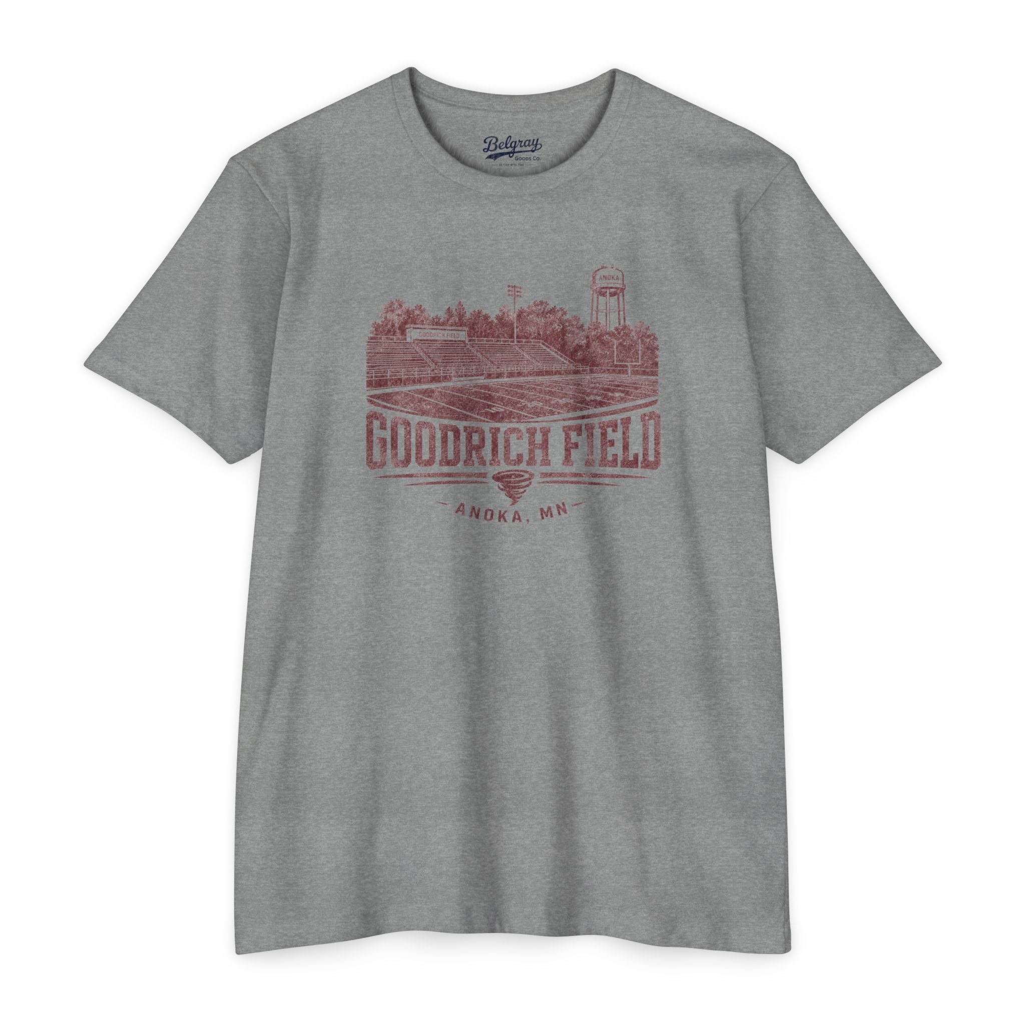 Goodrich Field Anoka, MN Vintage Stadium T-Shirt