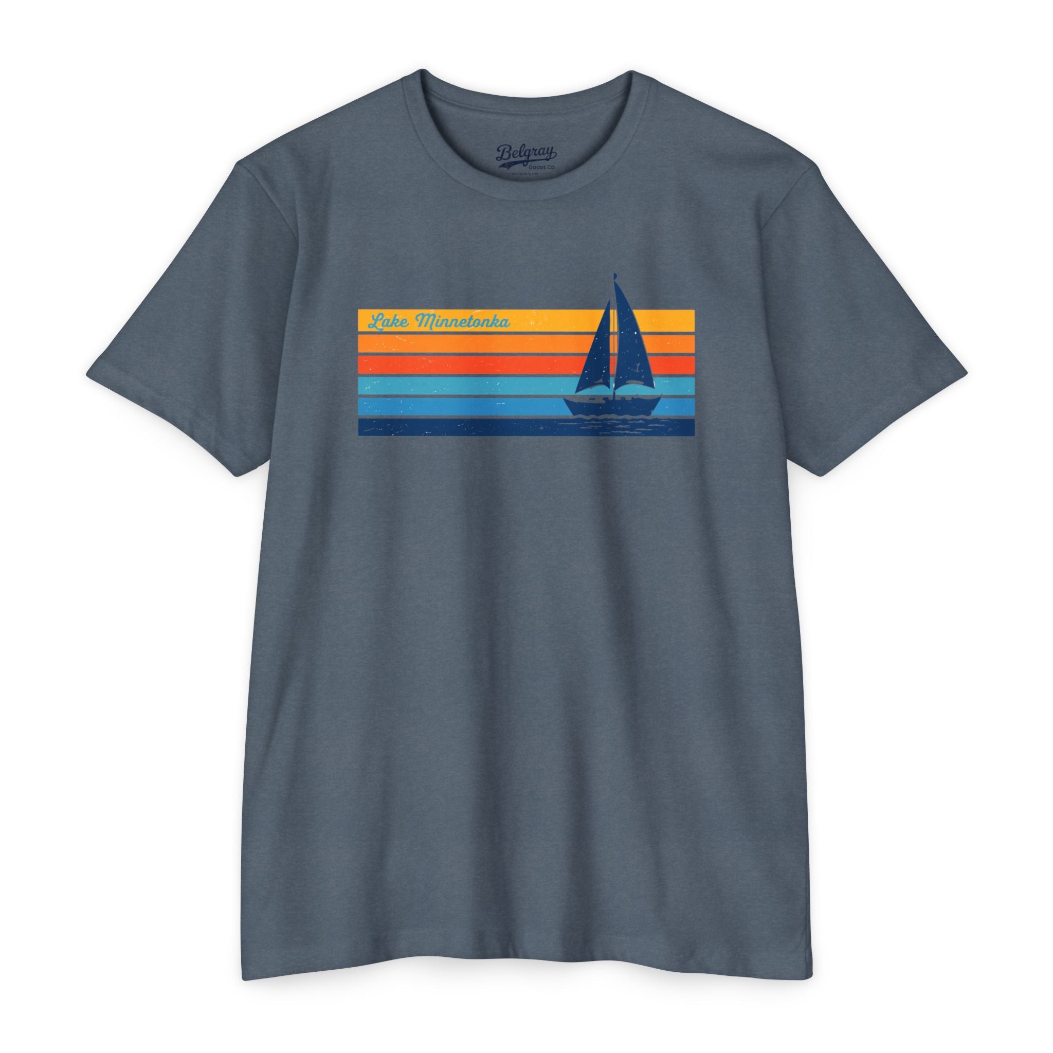 Lake Minnetonka T-Shirt – Vintage Sailboat Minnesota Lake Tee