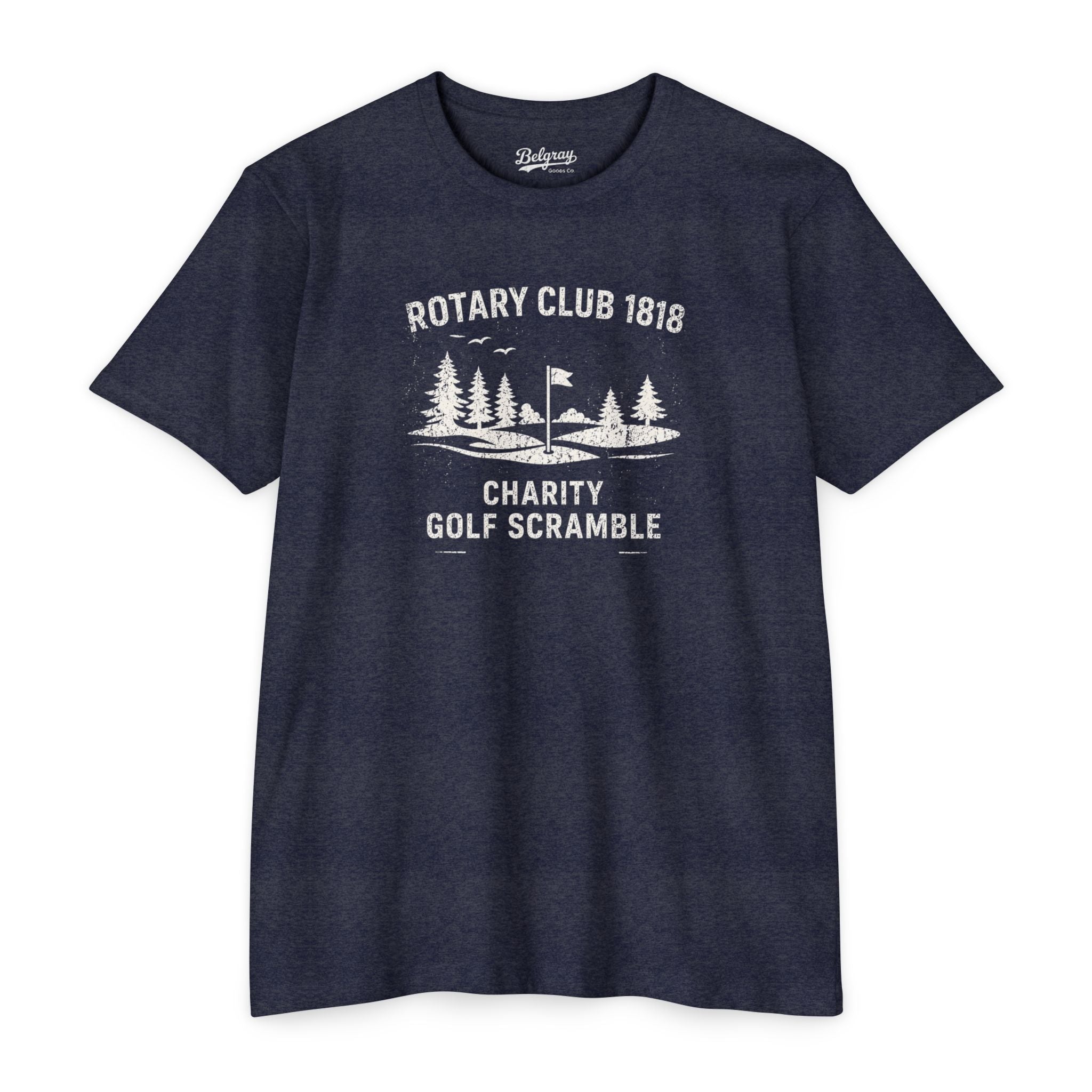Rotary Club Golf Scramble T-Shirt – Vintage Charity Tournament Retro Tee