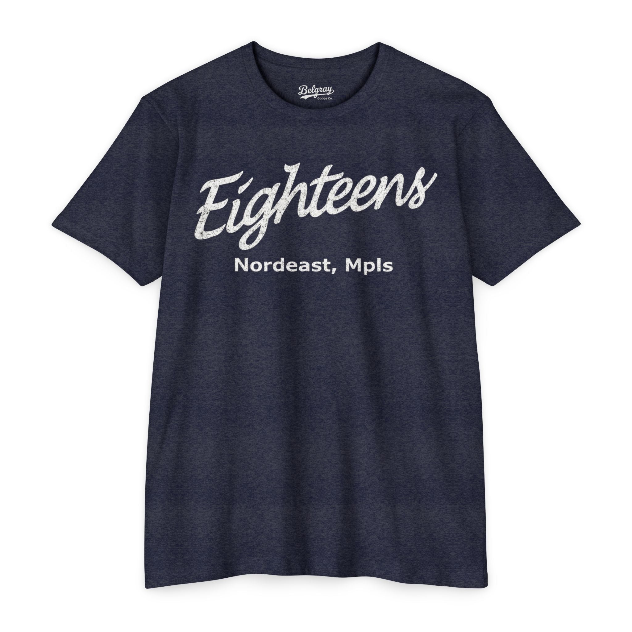 Eighteens Northeast Minneapolis T-Shirt – Vintage Co-Ed Softball Retro Tee