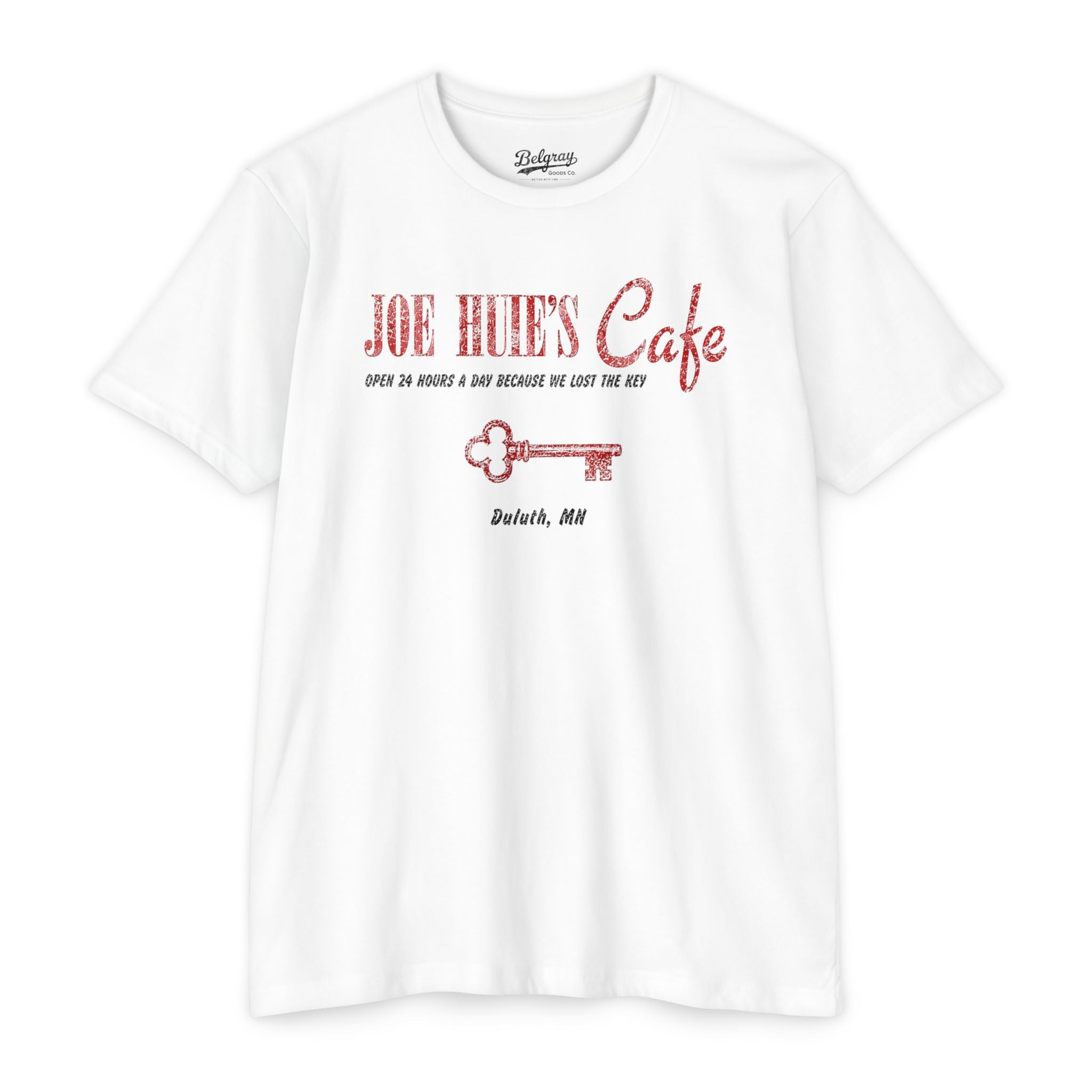 Joe Huie’s Cafe Vintage Key Tee – Duluth, MN Retro Diner Shirt