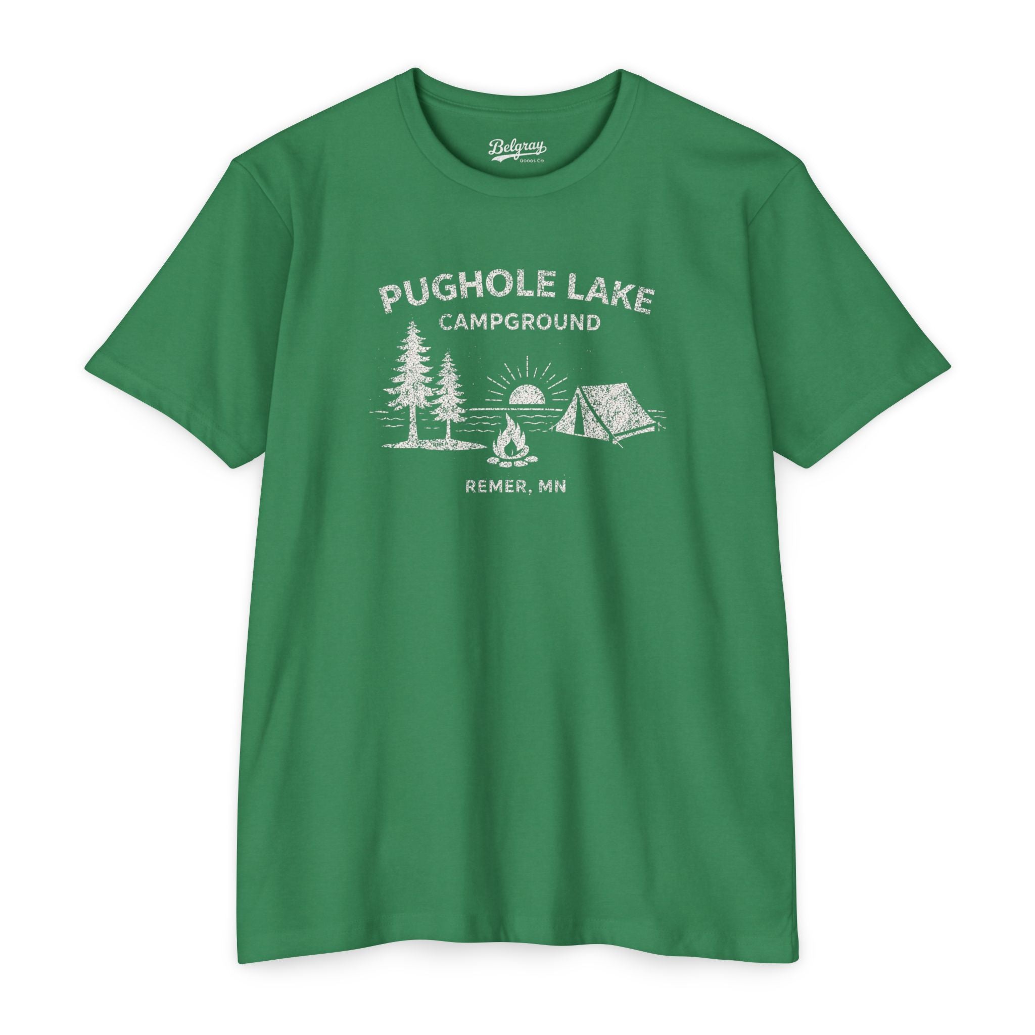 Pughole Lake Campground Minnesota T-Shirt – Vintage Camping Retro Tee