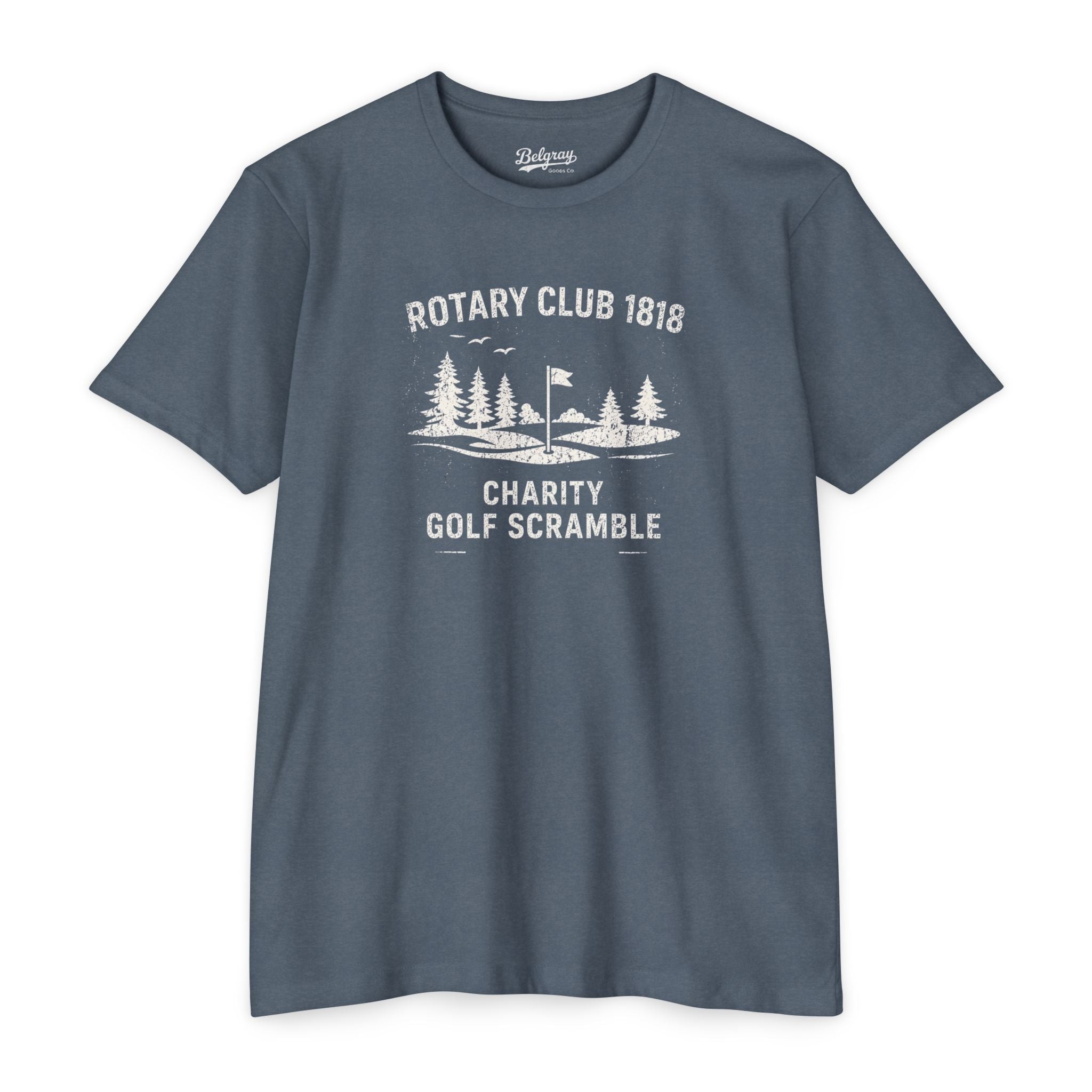 Rotary Club Golf Scramble T-Shirt – Vintage Charity Tournament Retro Tee