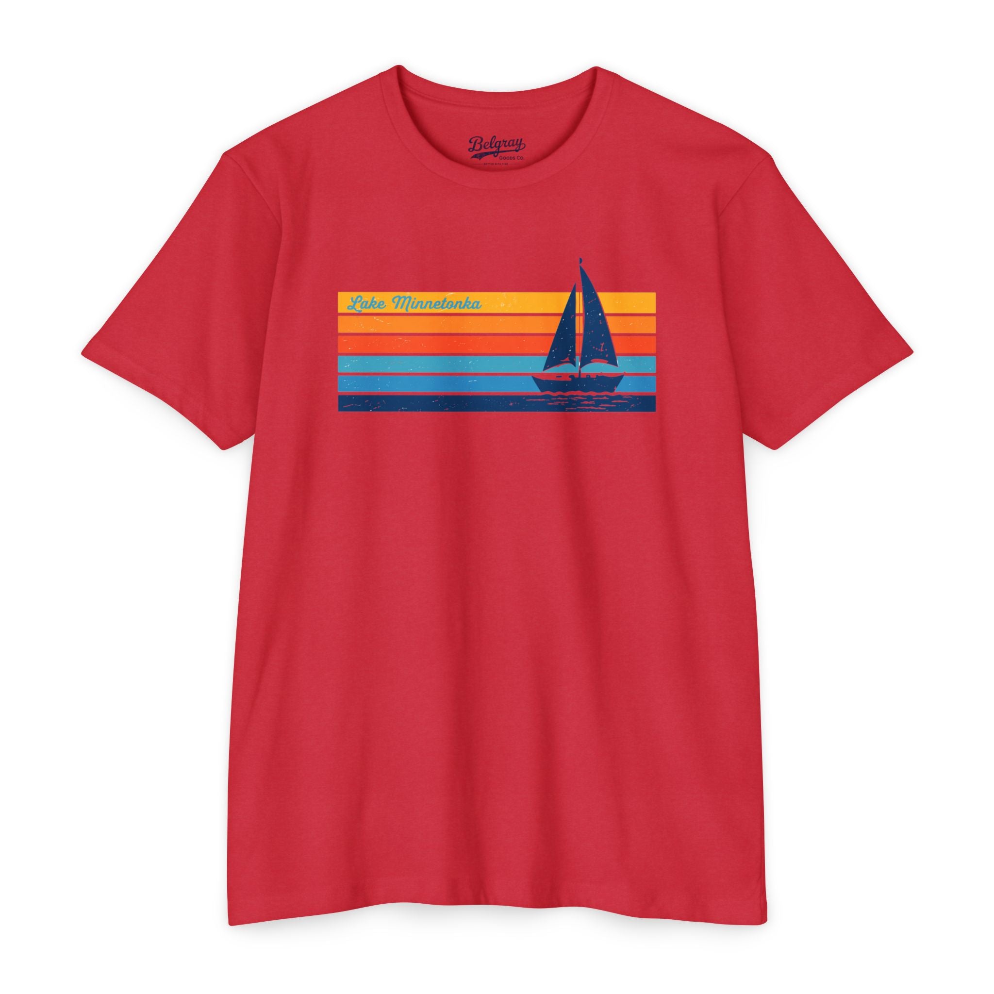 Lake Minnetonka T-Shirt – Vintage Sailboat Minnesota Lake Tee